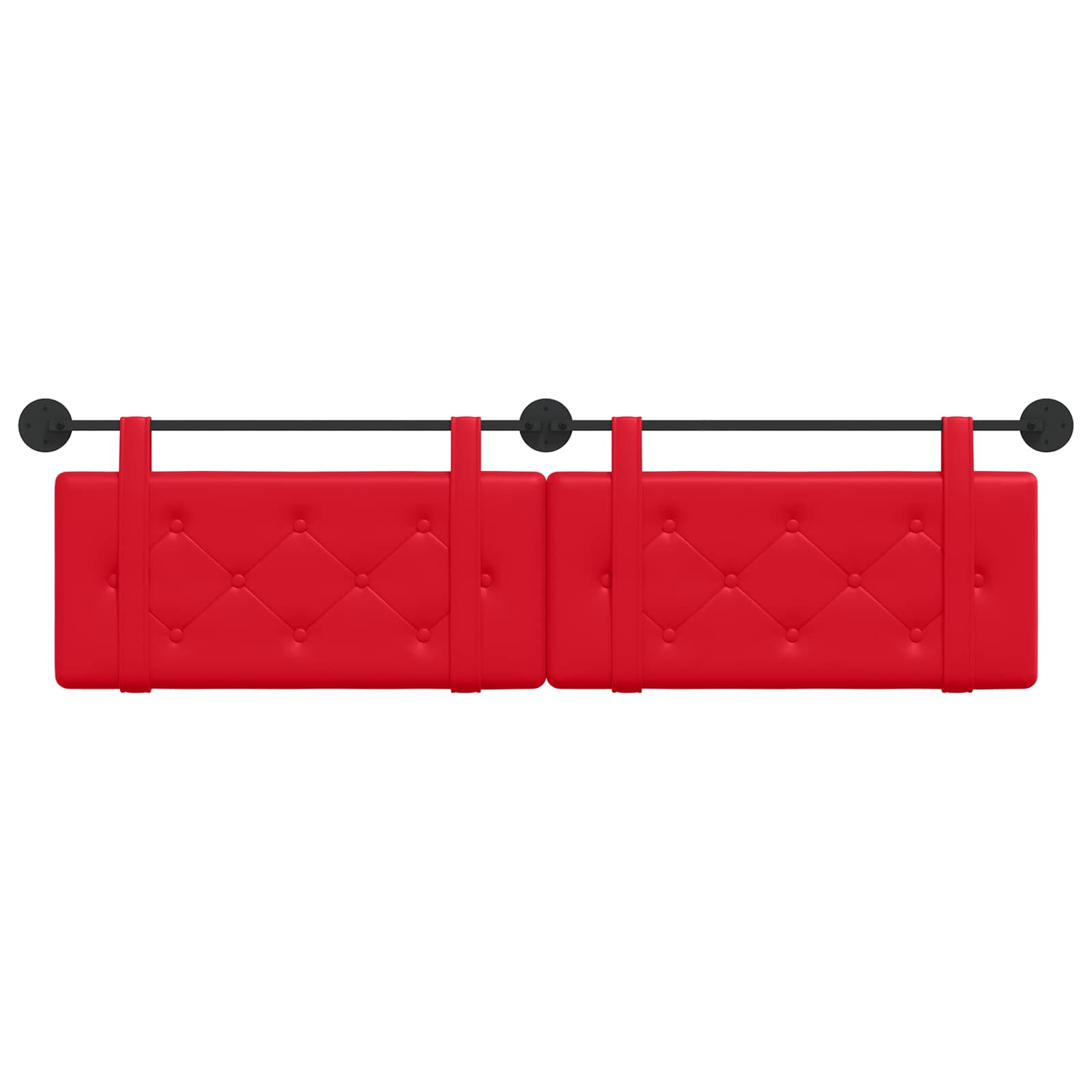 Tête de lit suspendue Rouge 170 x 55 x 5 cm Simili cuir - XIOS