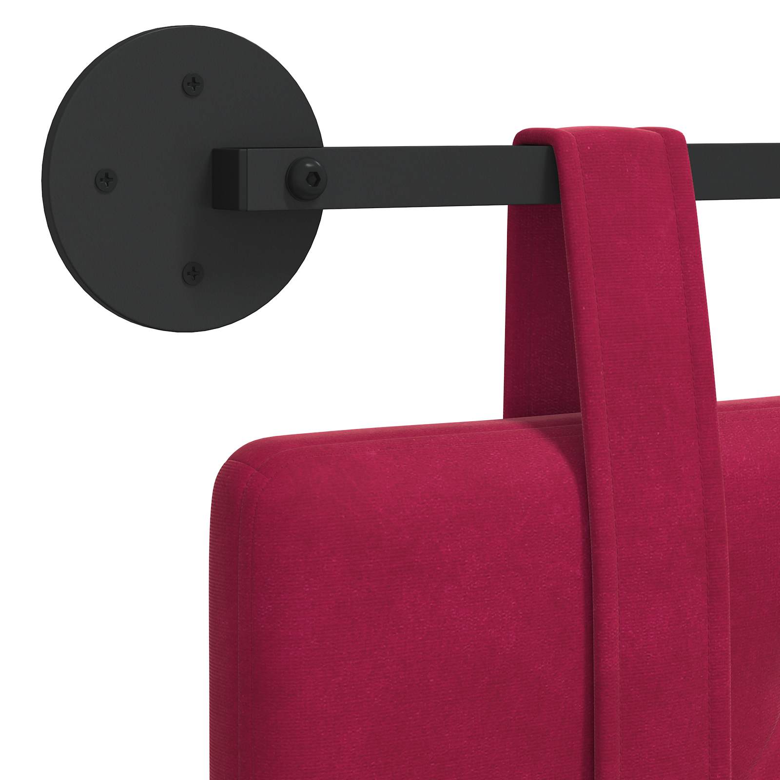 Tête de lit suspendue Bordeaux Velours - XIOS