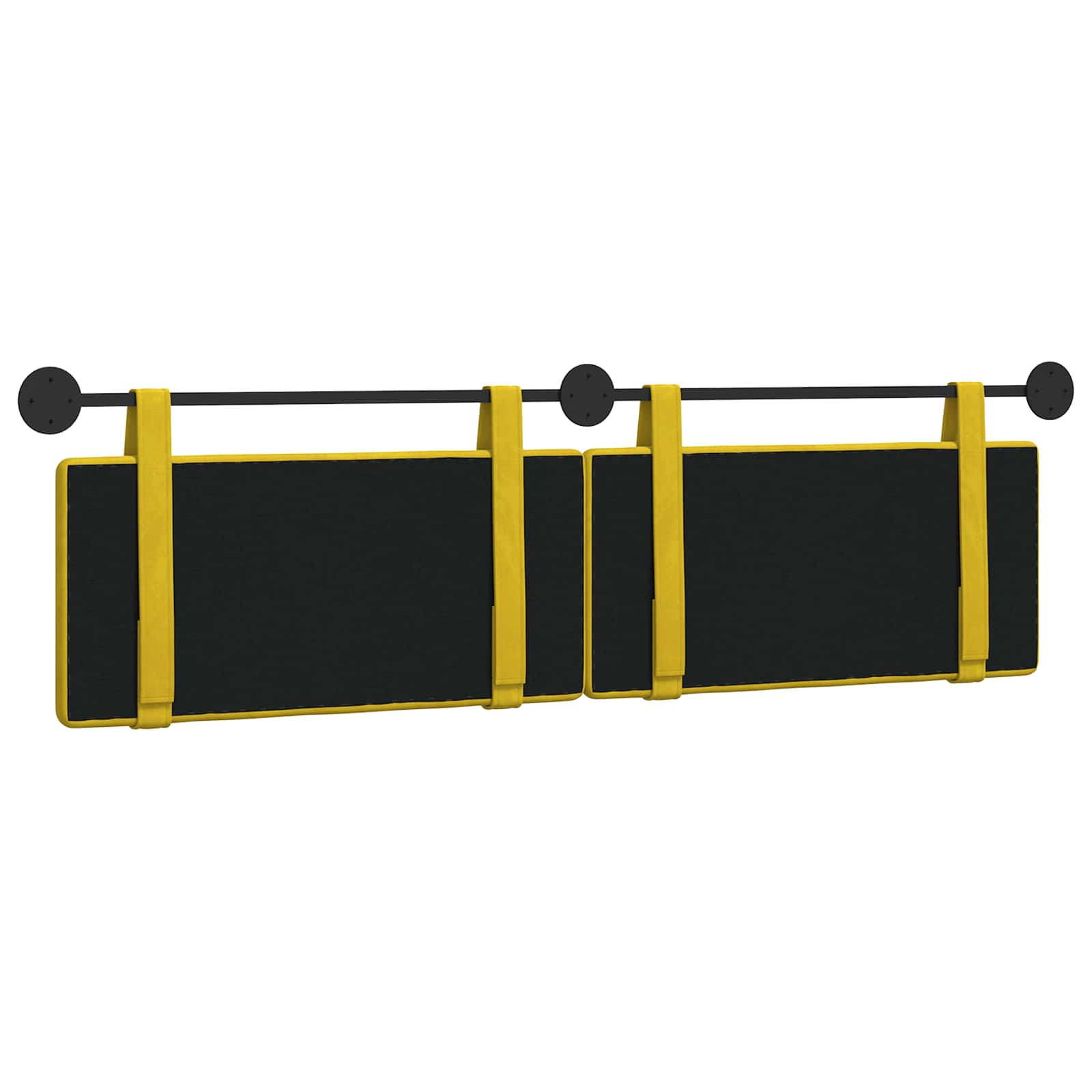 Tête de lit suspendue Jaune Velours - XIOS