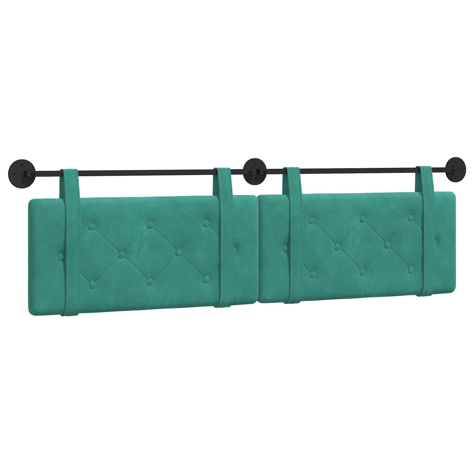 Tête de lit suspendue Turquoise Velours - XIOS