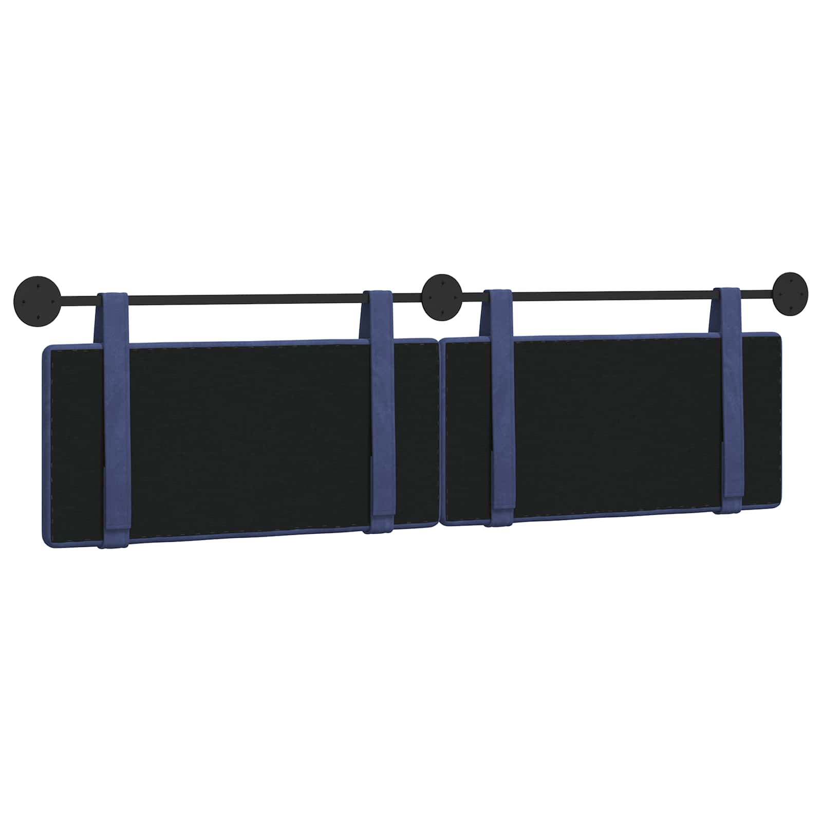 Tête de lit suspendue Bleu police Velours - XIOS