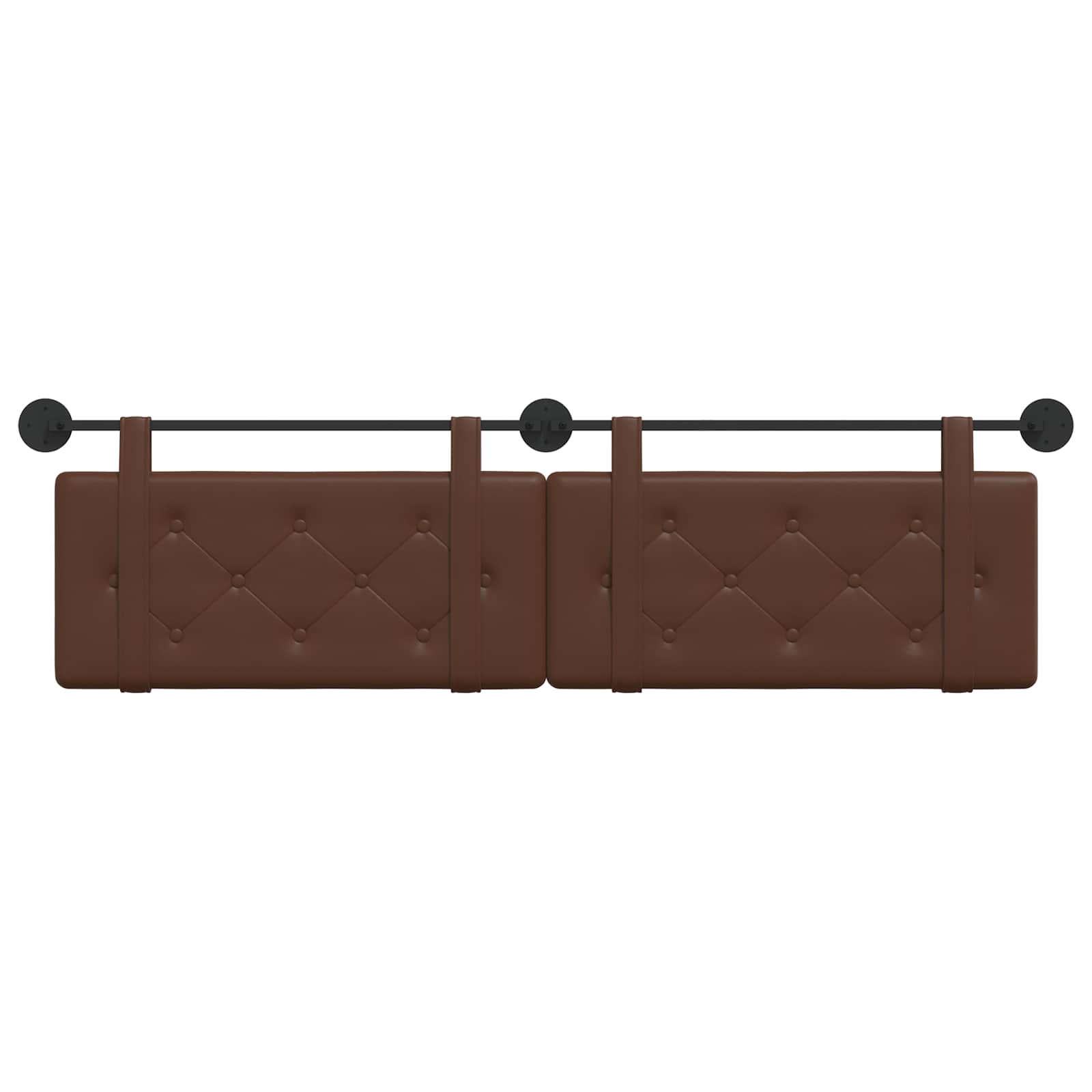Tête de lit suspendue Marron Simili cuir - XIOS