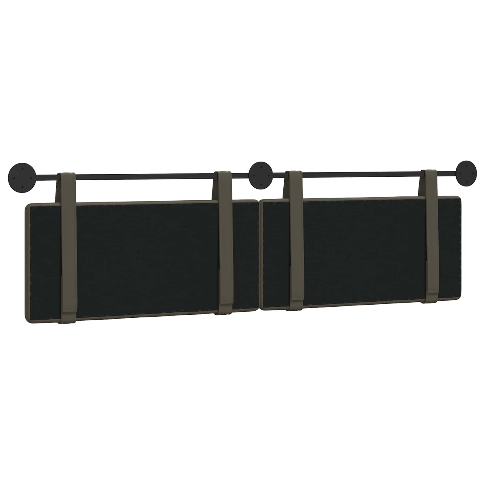 Tête de lit suspendue Gris 190 x 55 x 5 cm Simili cuir - XIOS