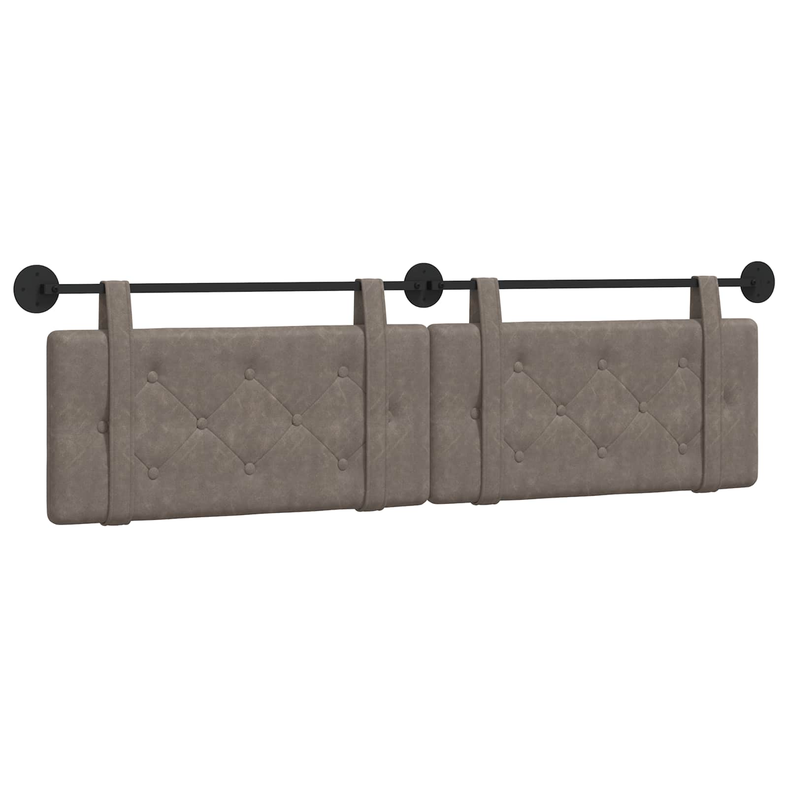 Tête de lit suspendue Gris 190 x 55 x 5 cm PU antique - XIOS