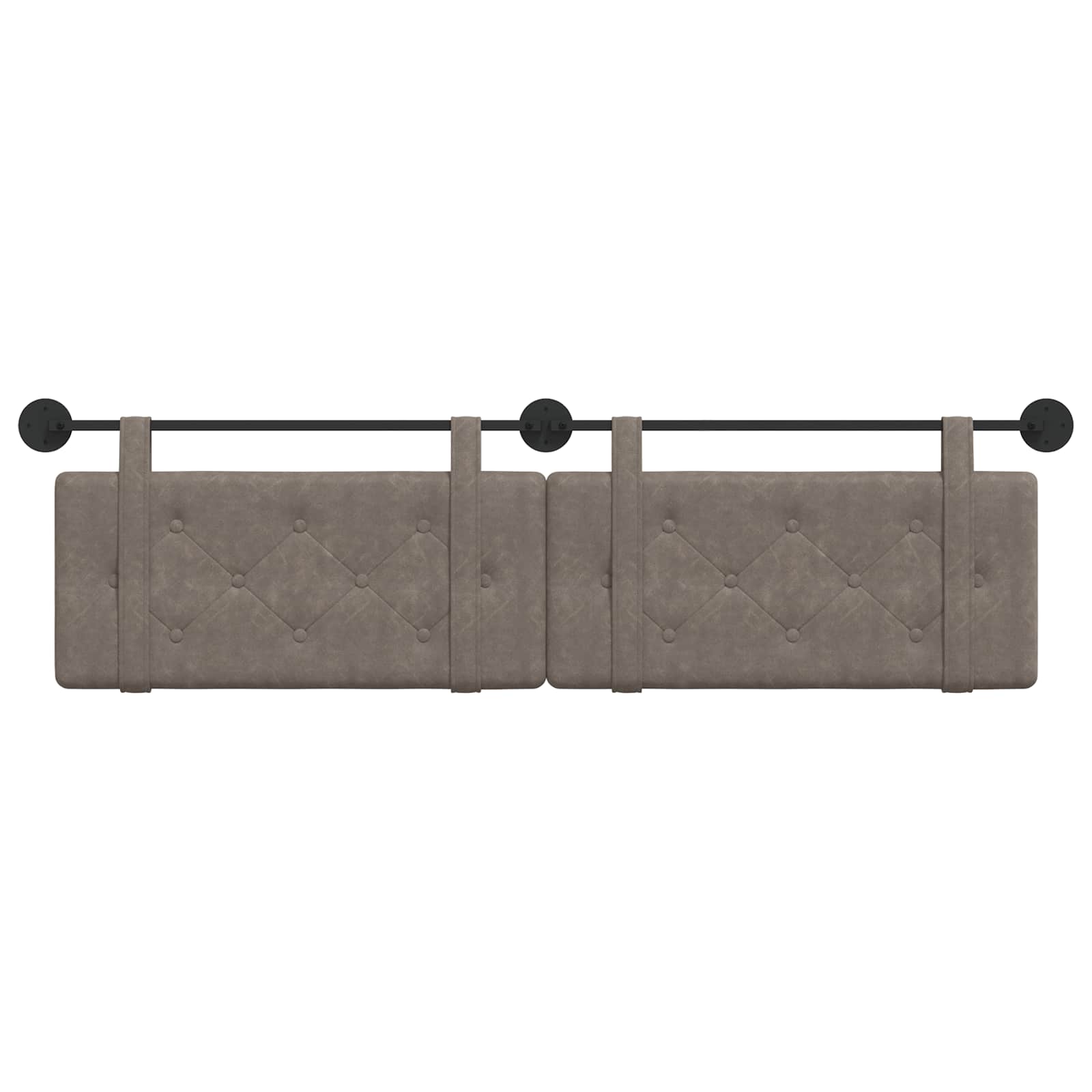 Tête de lit suspendue Gris 190 x 55 x 5 cm PU antique - XIOS