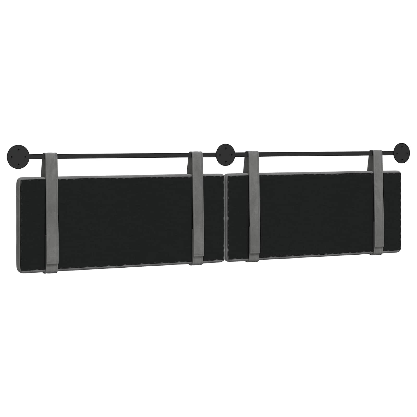 Tête de lit suspendue Gris foncé 210 x 55 x 5 cm Velours - XIOS