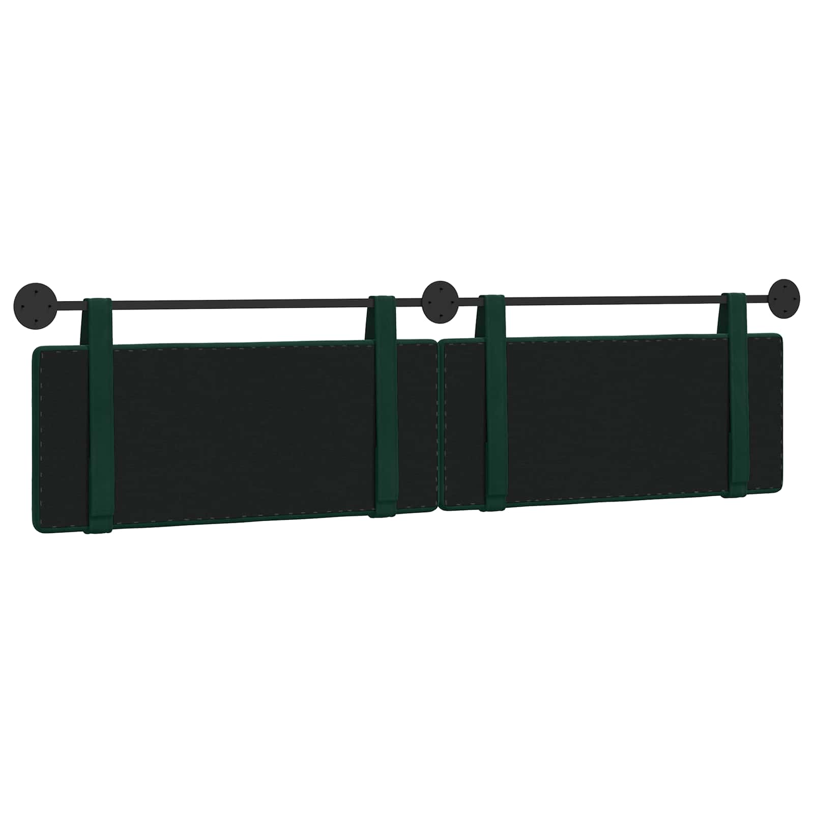 Tête de lit suspendue Vert foncé 210 x 55 x 5 cm Velours - XIOS
