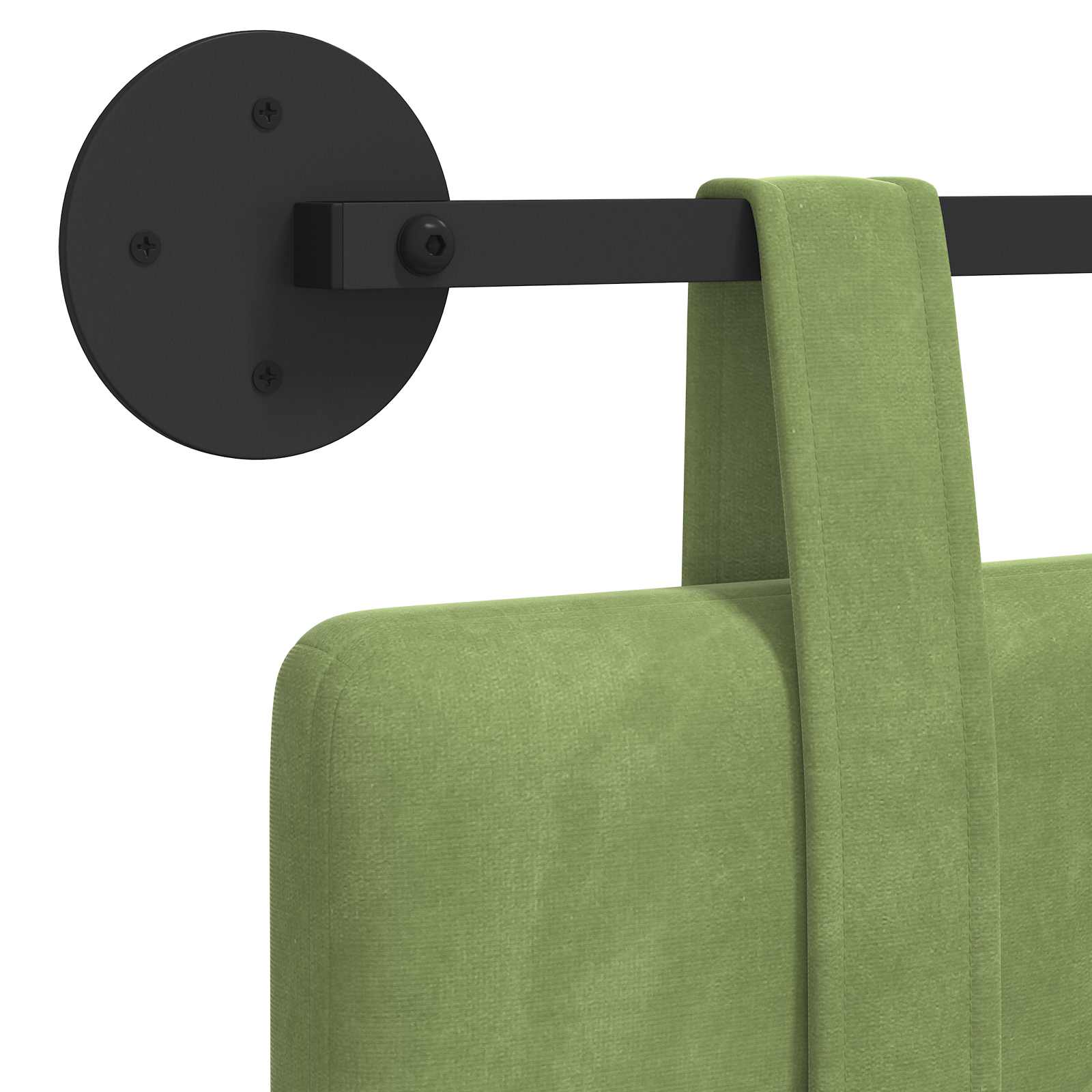 Tête de lit suspendue Vert clair 210 x 55 x 5 cm Velours - XIOS
