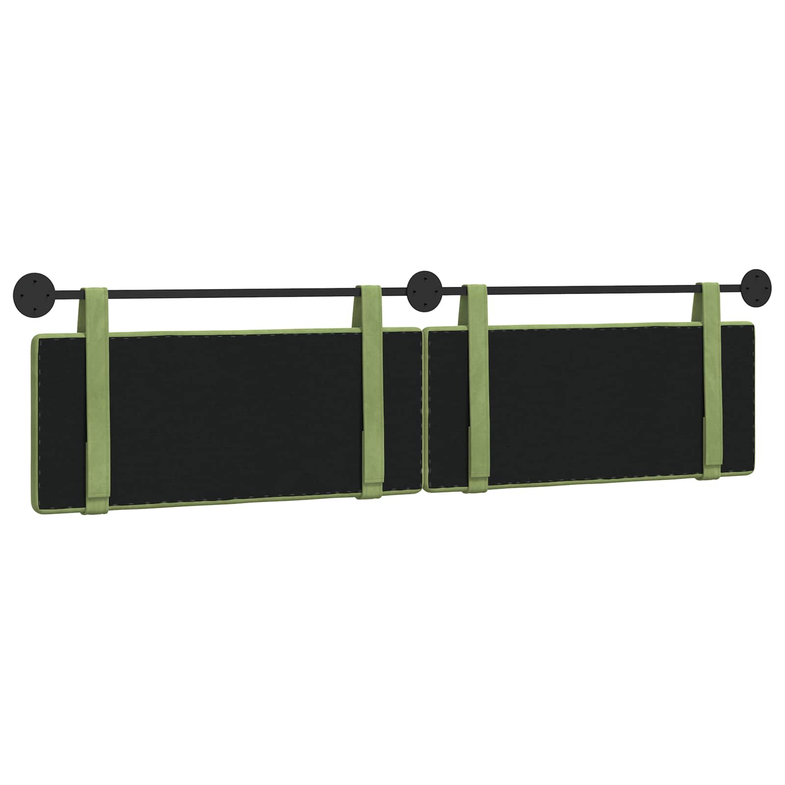 Tête de lit suspendue Vert clair 210 x 55 x 5 cm Velours - XIOS