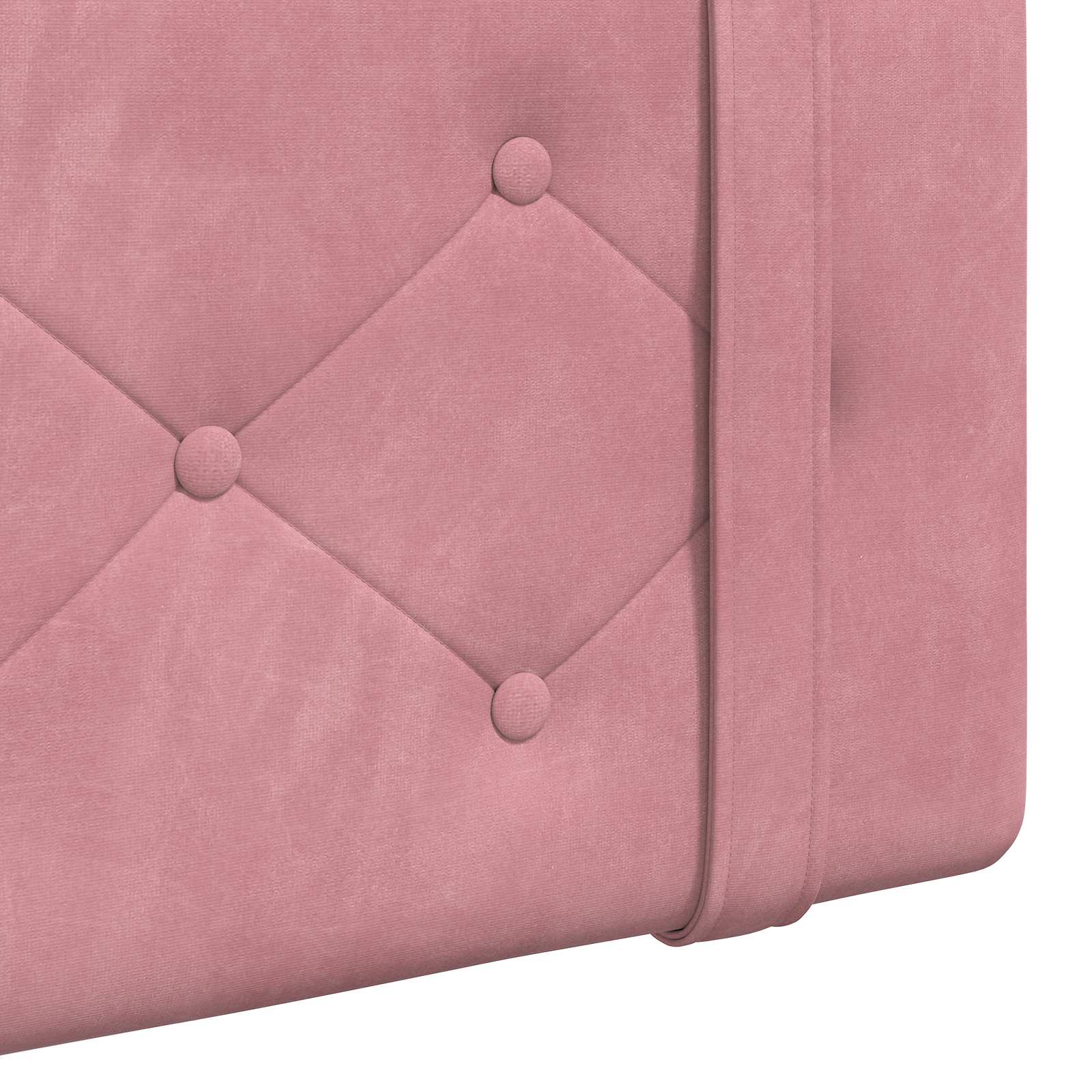 Tête de lit suspendue Rose 210 x 55 x 5 cm Velours - XIOS
