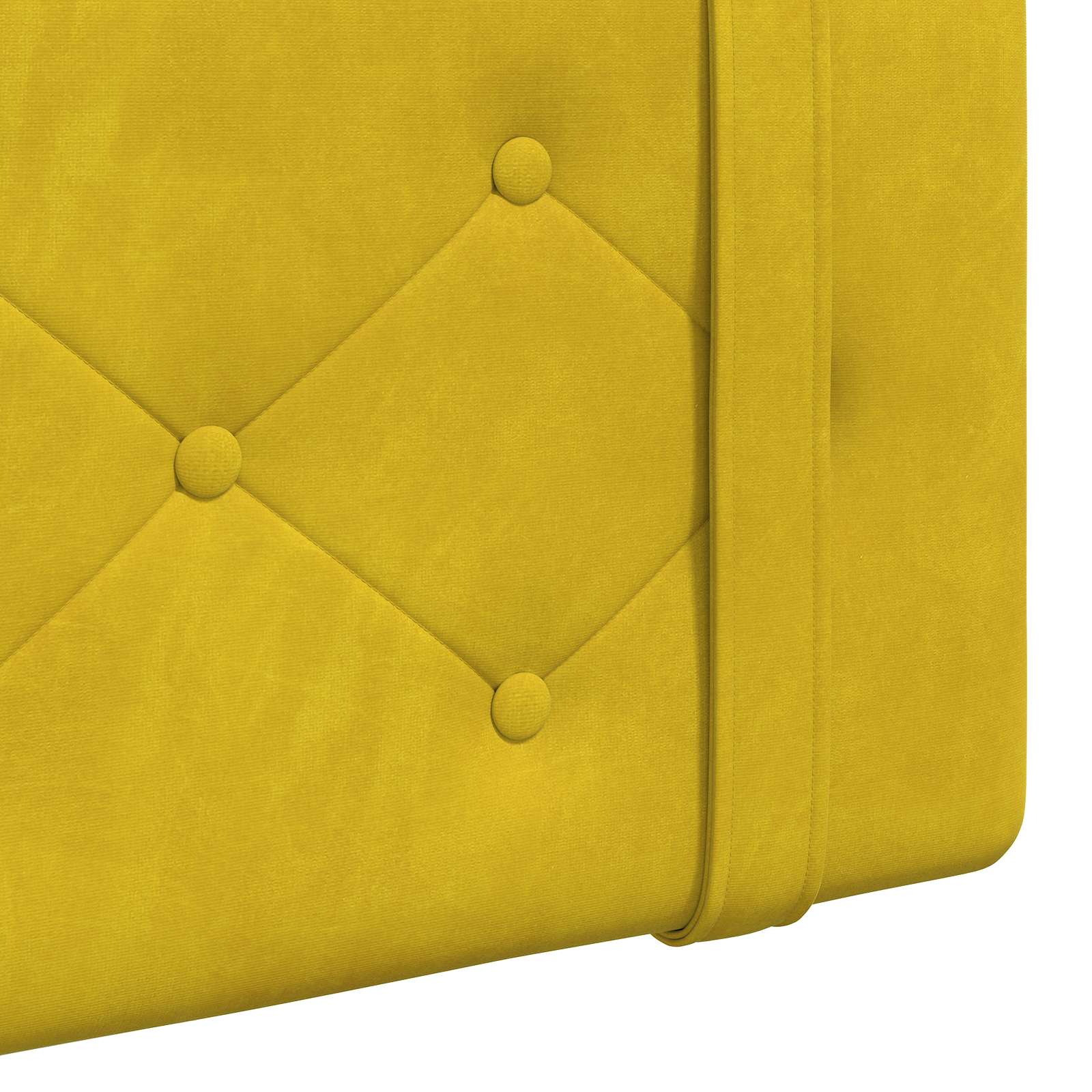 Tête de lit suspendue Jaune 210 x 55 x 5 cm Velours - XIOS