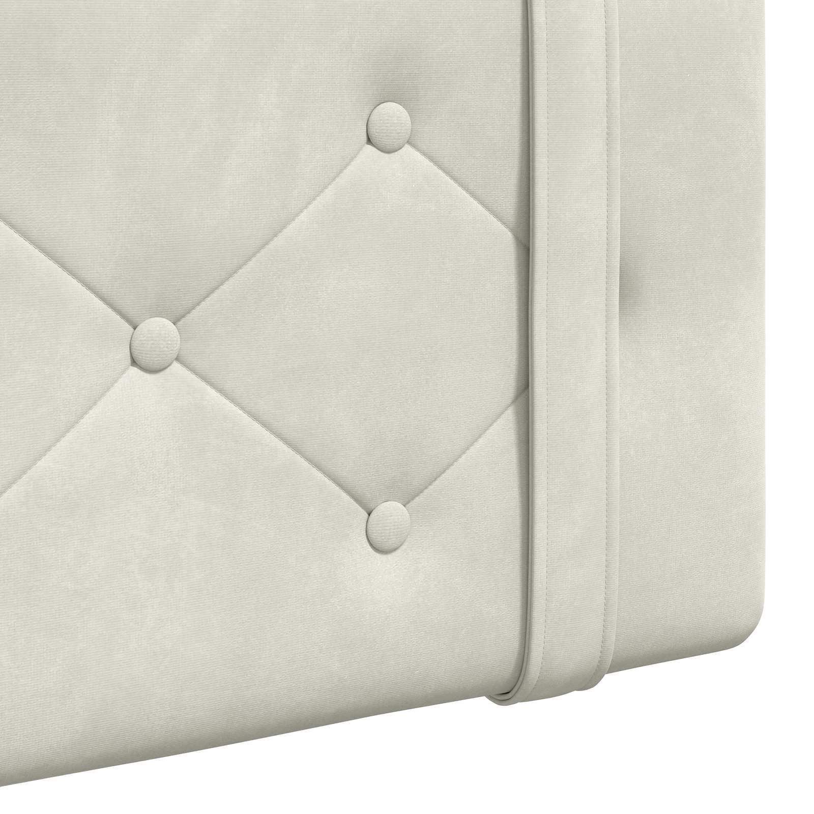 Tête de lit suspendue Crème 210 x 55 x 5 cm Velours - XIOS
