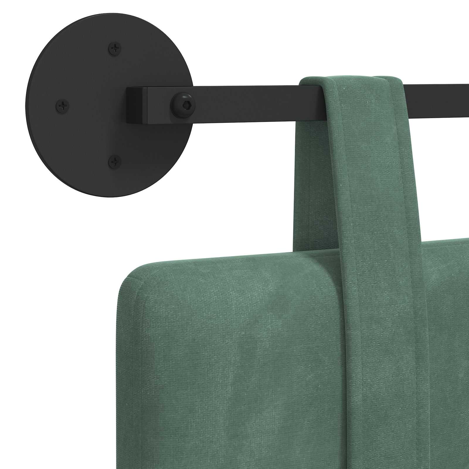 Tête de lit suspendue Vert Mer 210 x 55 x 5 cm Velours - XIOS