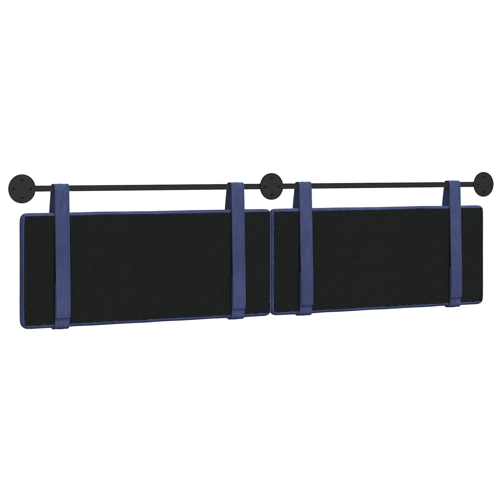 Tête de lit suspendue Bleu police 210 x 55 x 5 cm Velours - XIOS