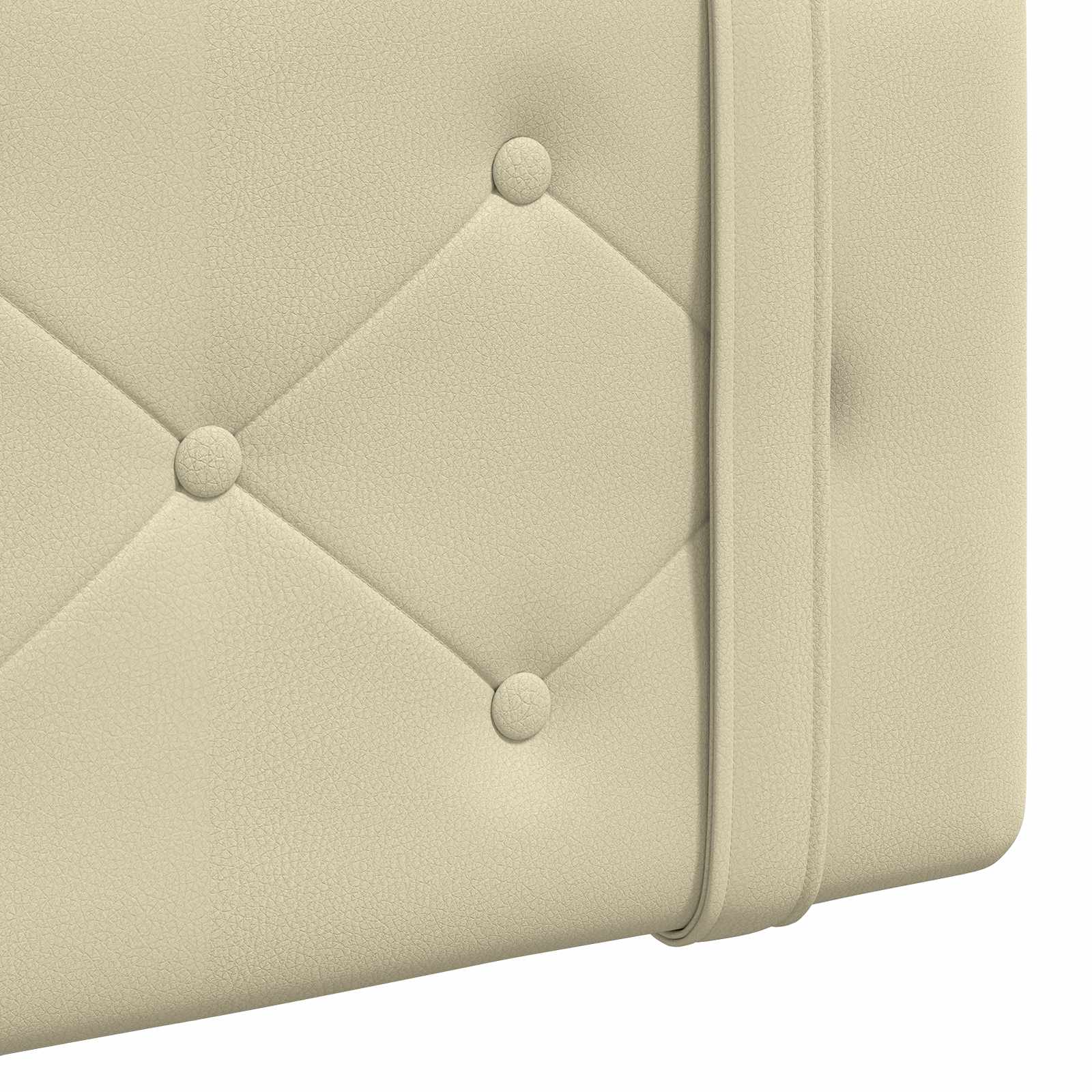 Tête de lit suspendue Crème 210 x 55 x 5 cm Simili cuir - XIOS