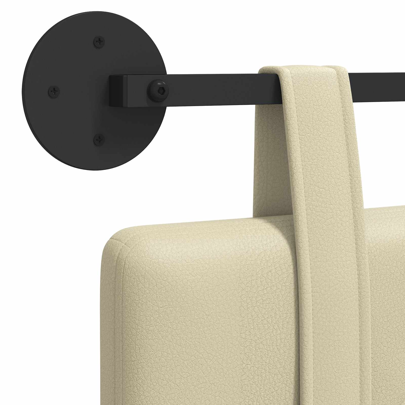 Tête de lit suspendue Crème 210 x 55 x 5 cm Simili cuir - XIOS
