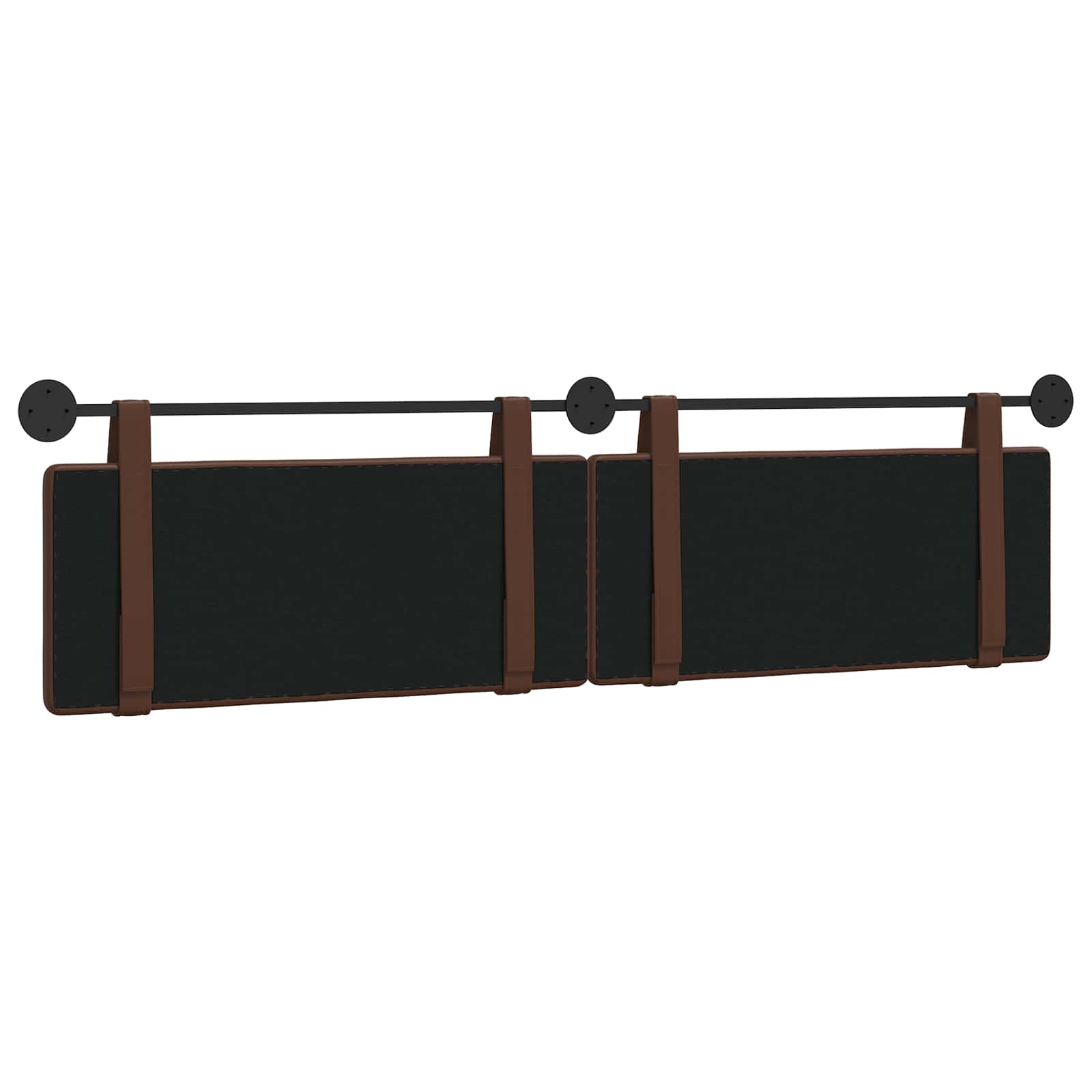 Tête de lit suspendue Marron 210 x 55 x 5 cm Simili cuir - XIOS