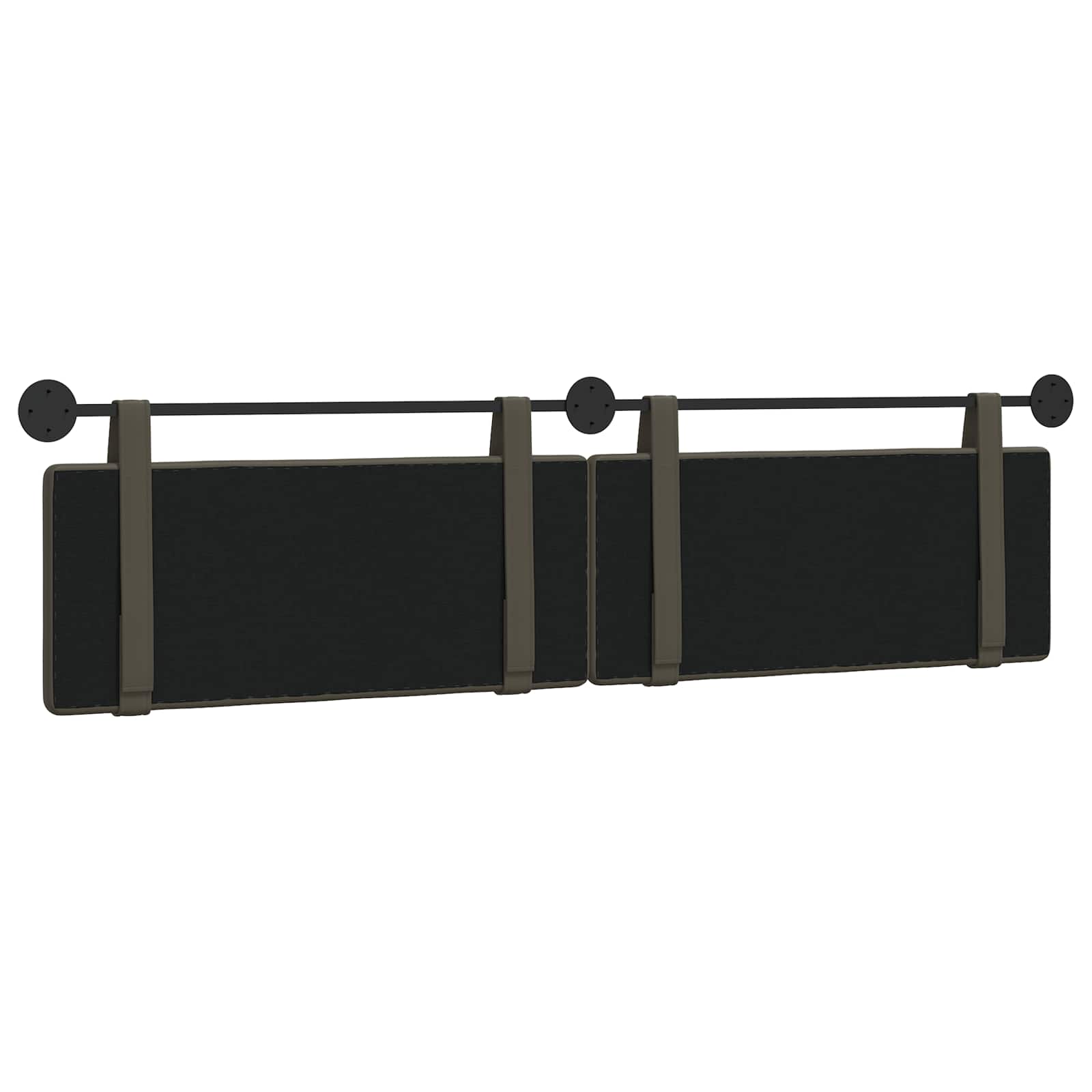 Tête de lit suspendue Gris 210 x 55 x 5 cm Simili cuir - XIOS