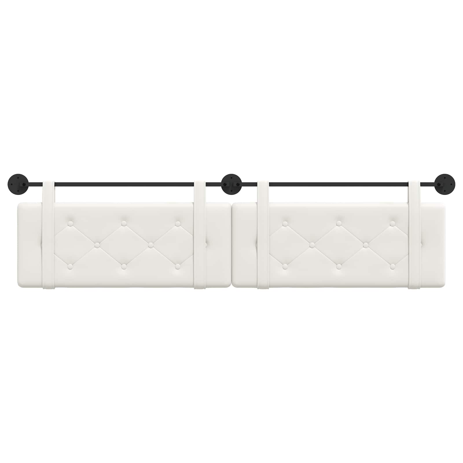 Tête de lit suspendue Blanc 210 x 55 x 5 cm Simili cuir - XIOS
