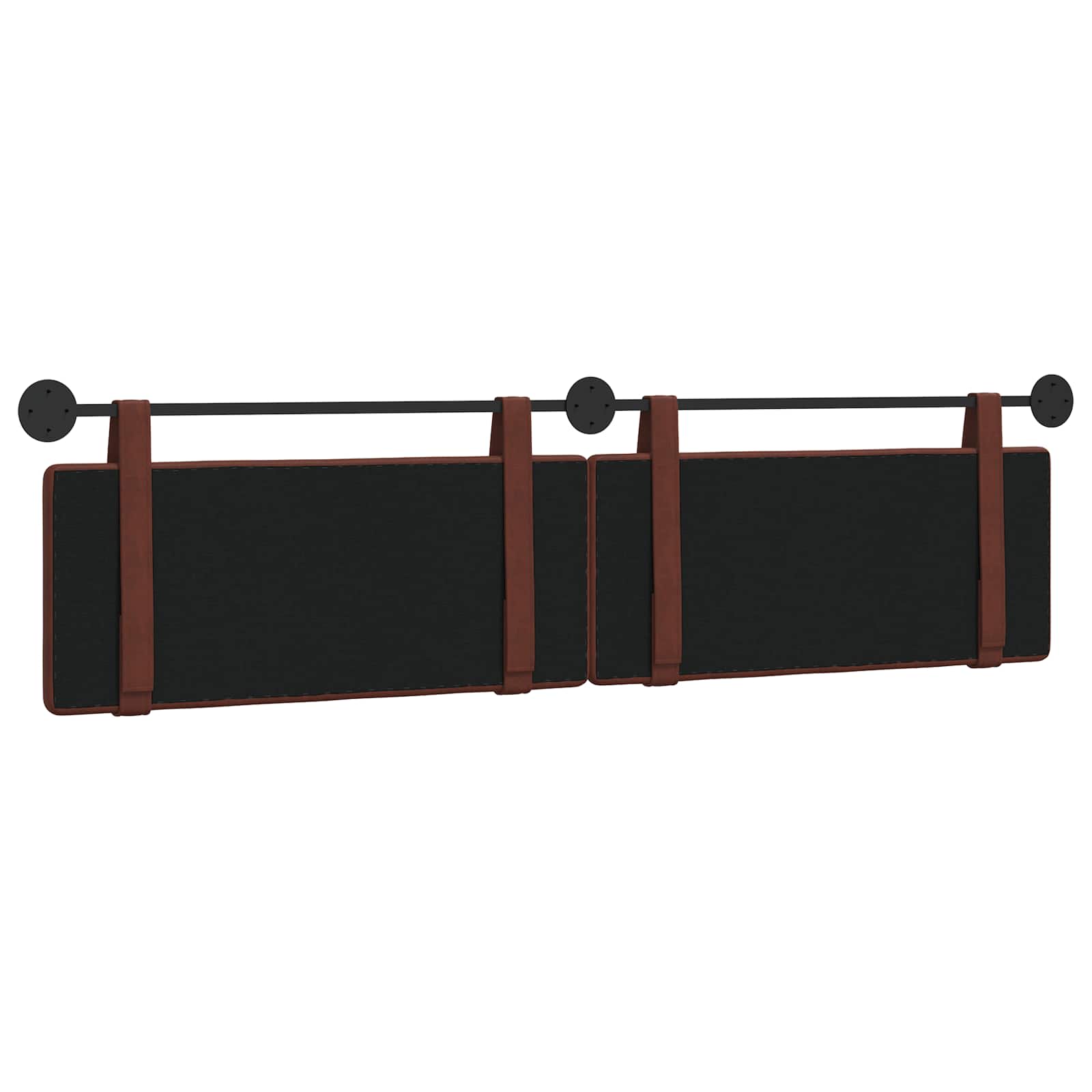 Tête de lit suspendue Brun Brillant PU antique - XIOS