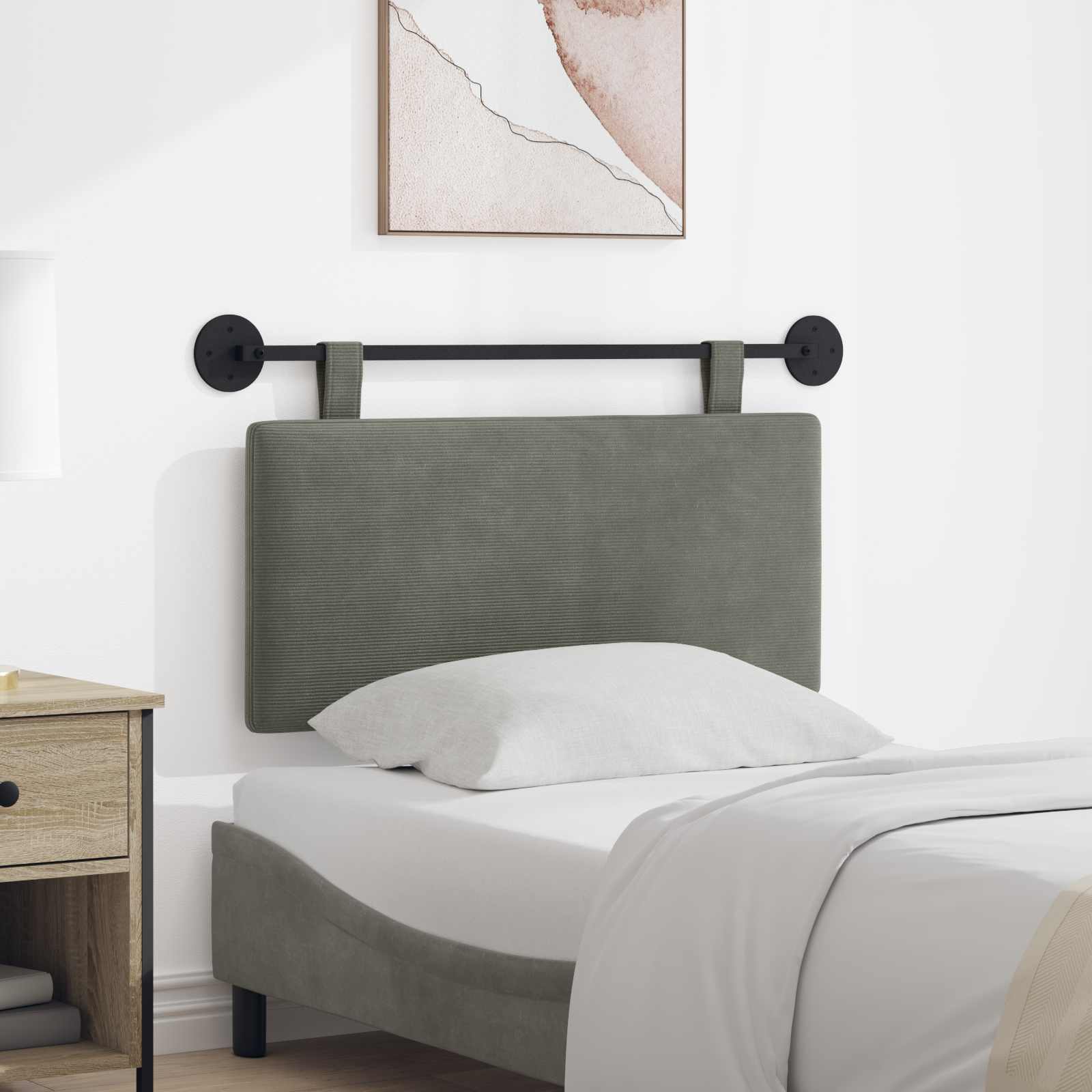 Tête de lit suspendue Tissu en velours côtelé - XIOS