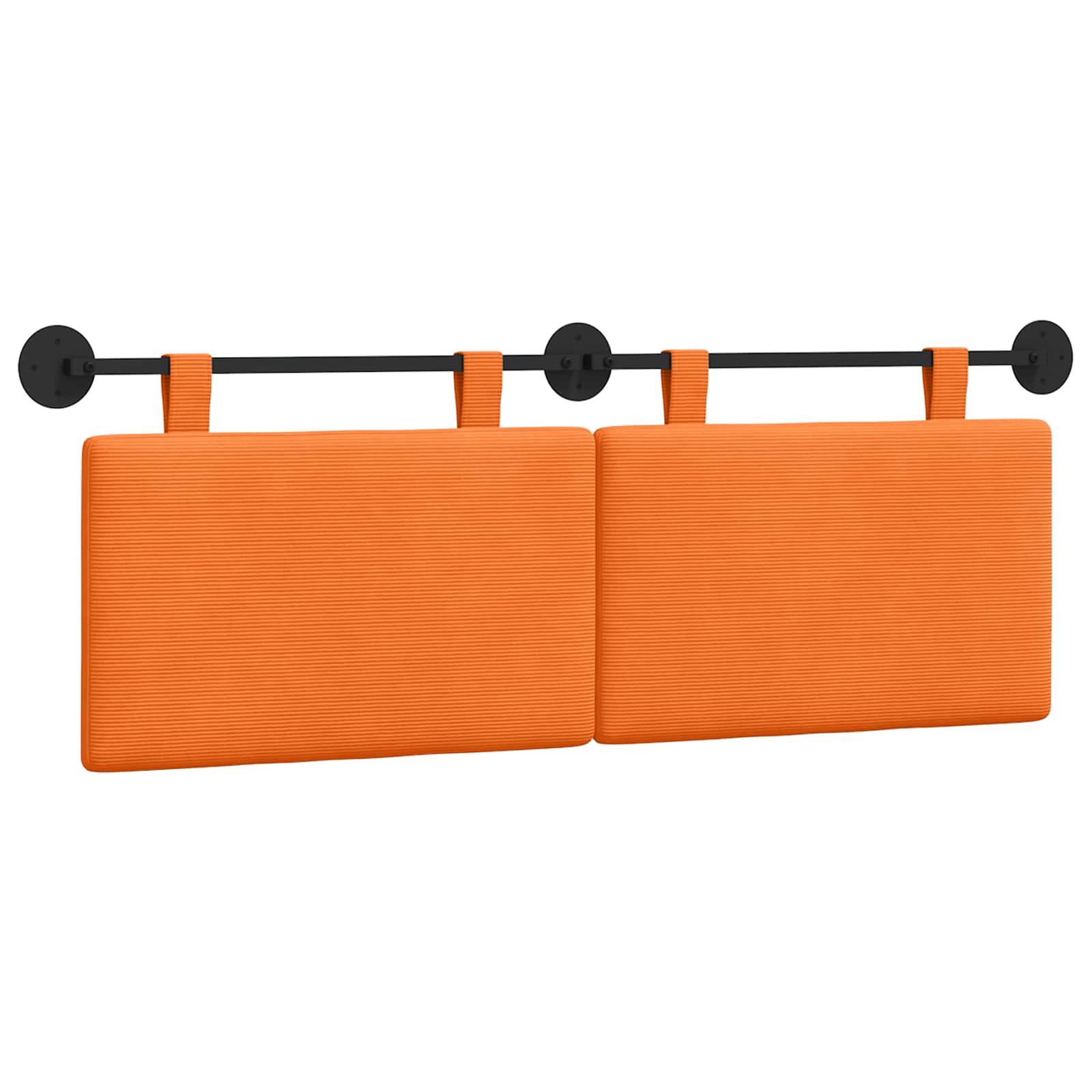 Tête de lit suspendue Orange Tissu en velours côtelé - XIOS