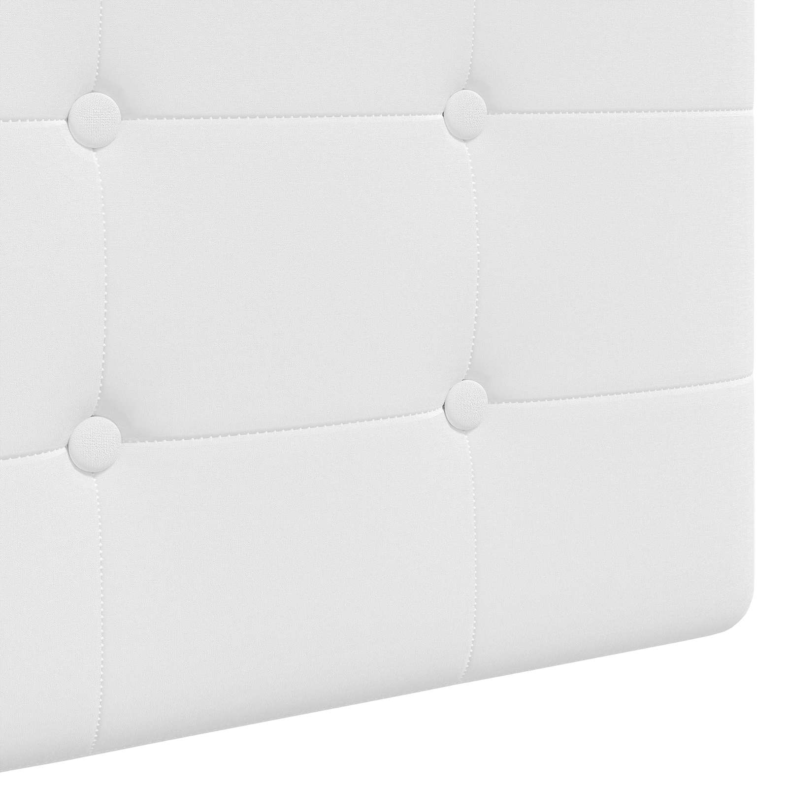 Tête de lit suspendue Montage mural Blanc 100 x 55 x 5 cm tissu - XIOS