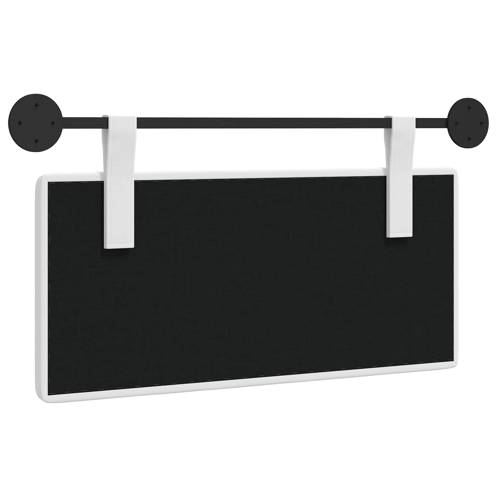 Tête de lit suspendue Montage mural Blanc 100 x 55 x 5 cm tissu - XIOS