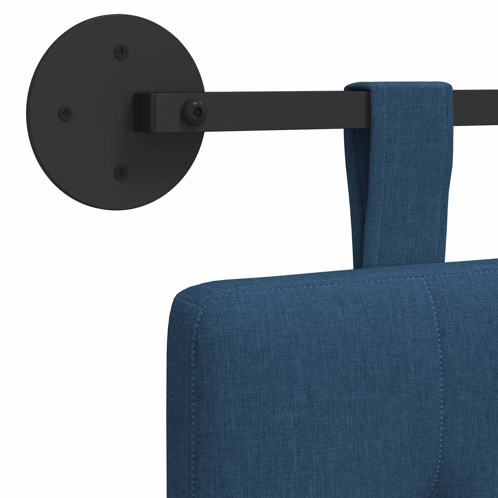 Tête de lit suspendue Bleu Tissu - XIOS