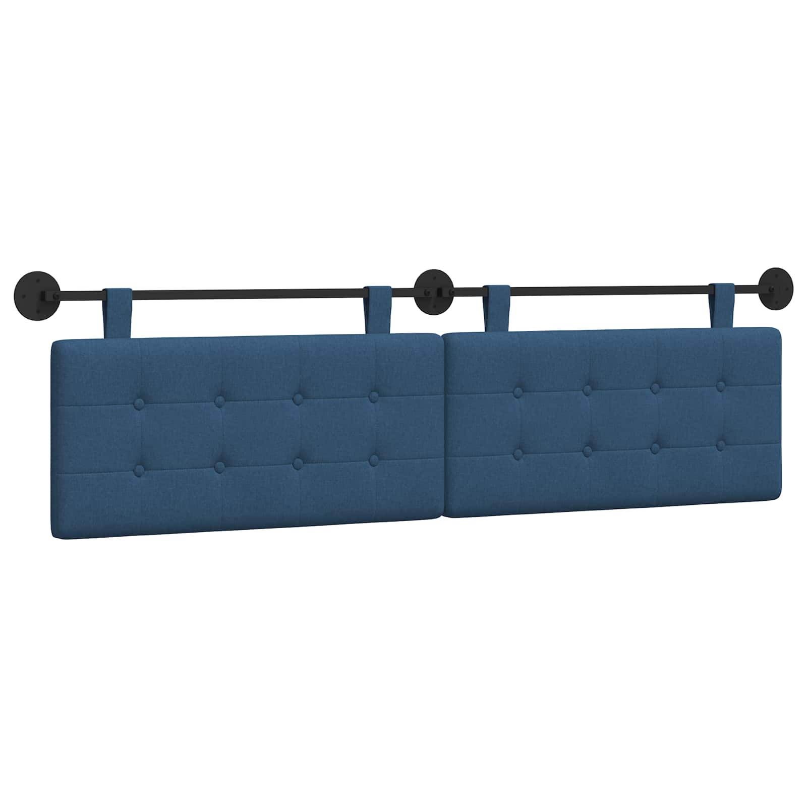 Tête de lit suspendue Montage mural Bleu 190 x 55 x 5 cm tissu - XIOS