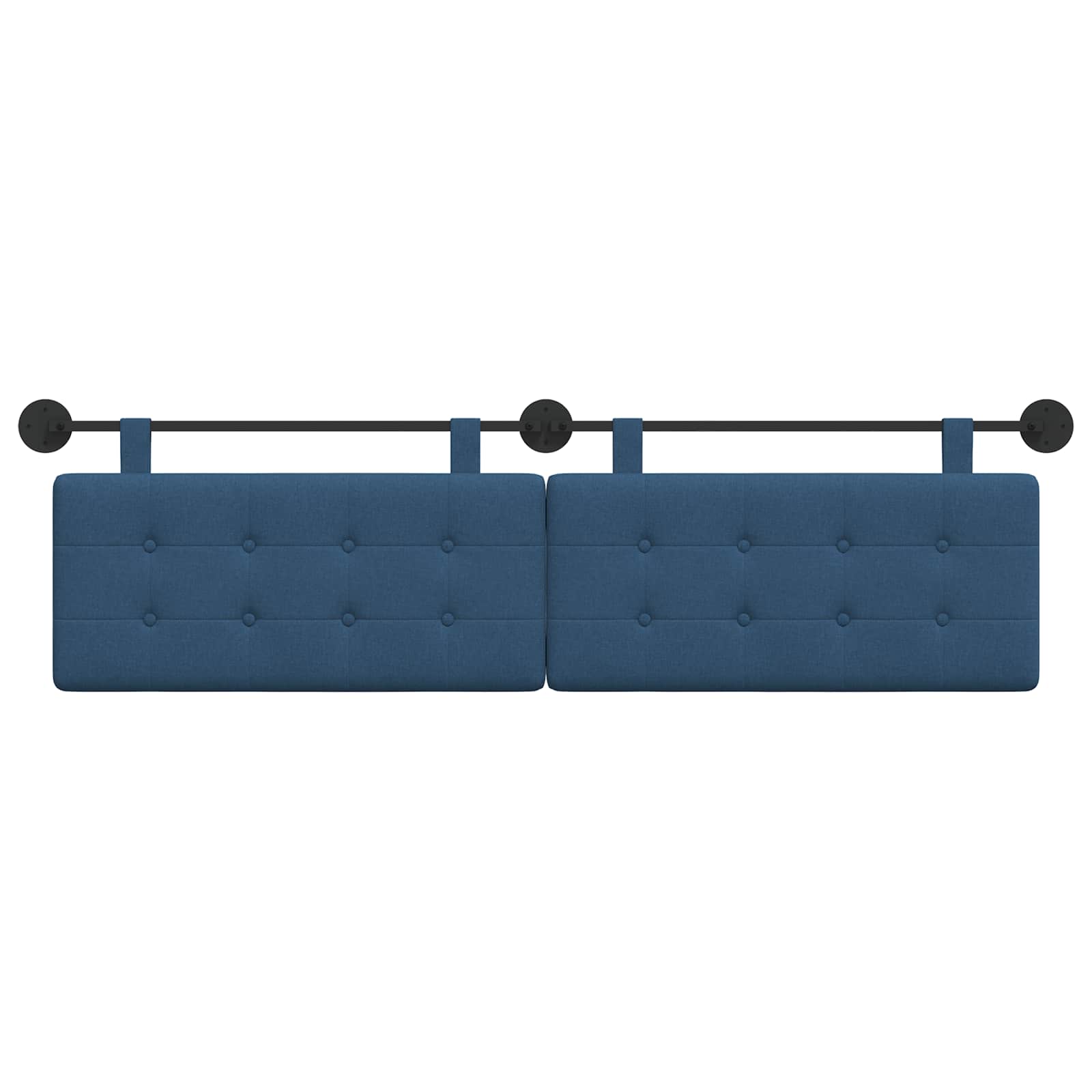 Tête de lit suspendue Montage mural Bleu 190 x 55 x 5 cm tissu - XIOS