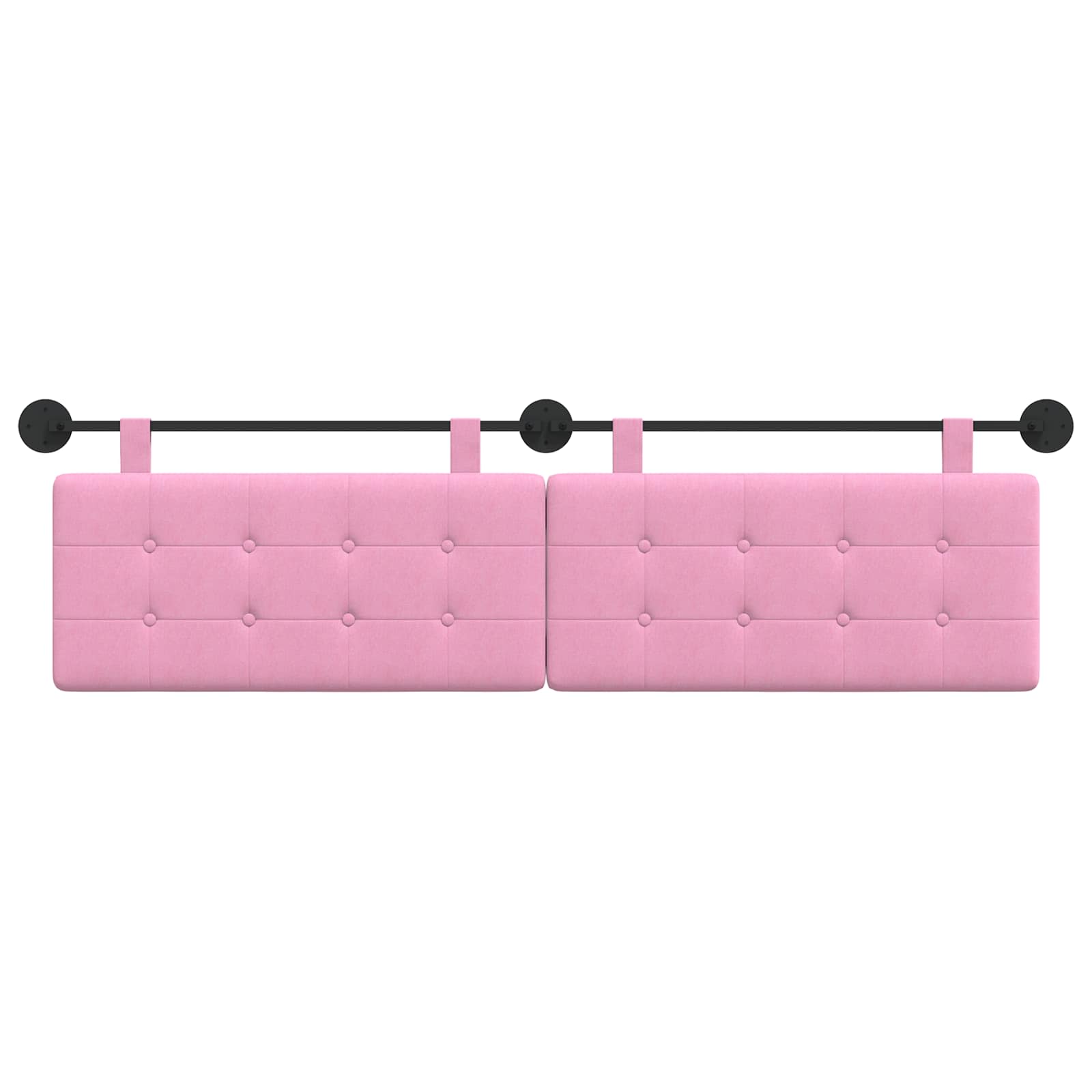 Tête de lit suspendue Rose Tissu - XIOS