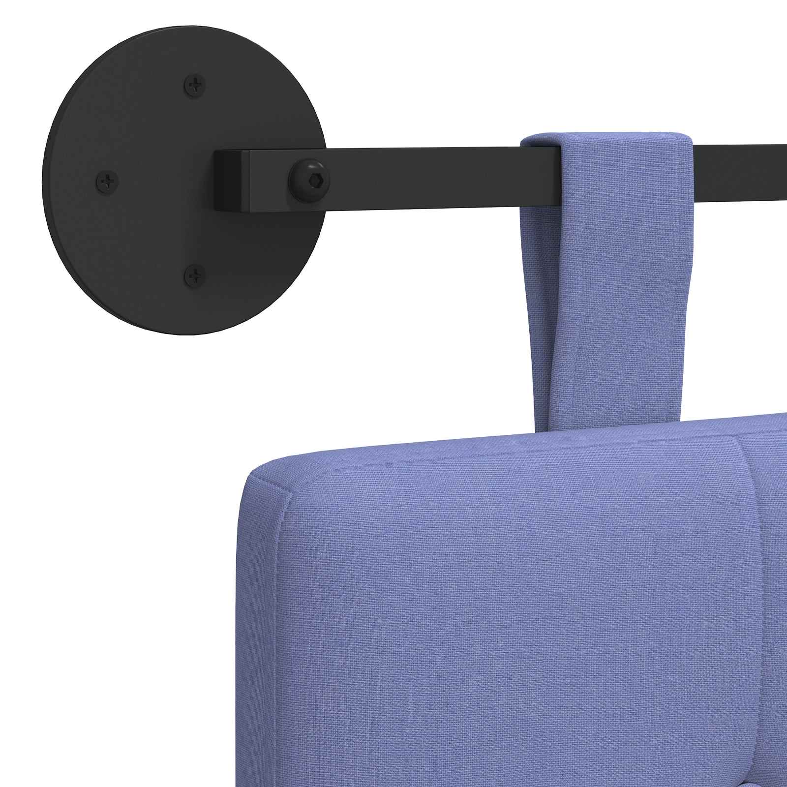 Tête de lit suspendue Bleu denim 190 x 55 x 5 cm tissu - XIOS