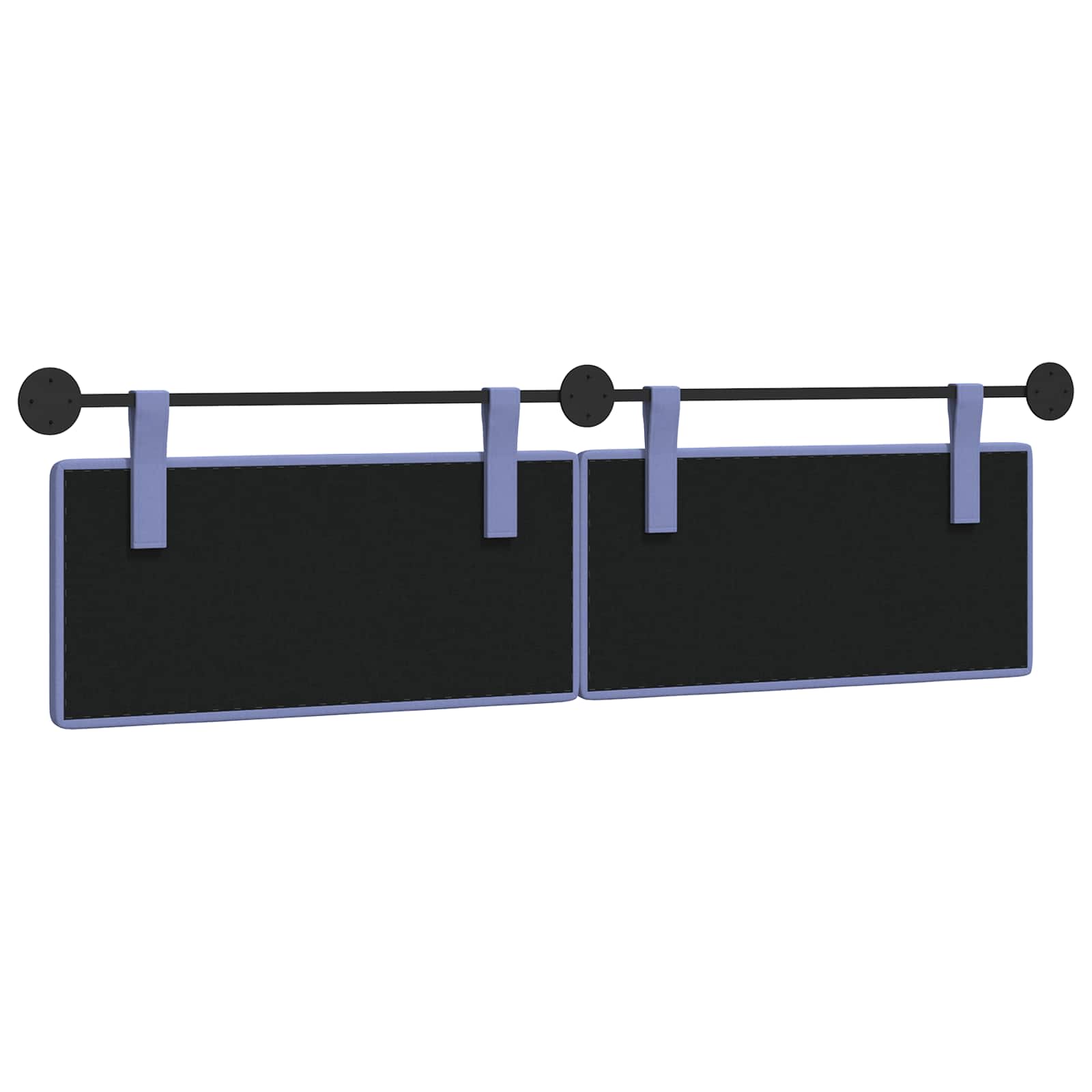 Tête de lit suspendue Bleu denim 190 x 55 x 5 cm tissu - XIOS