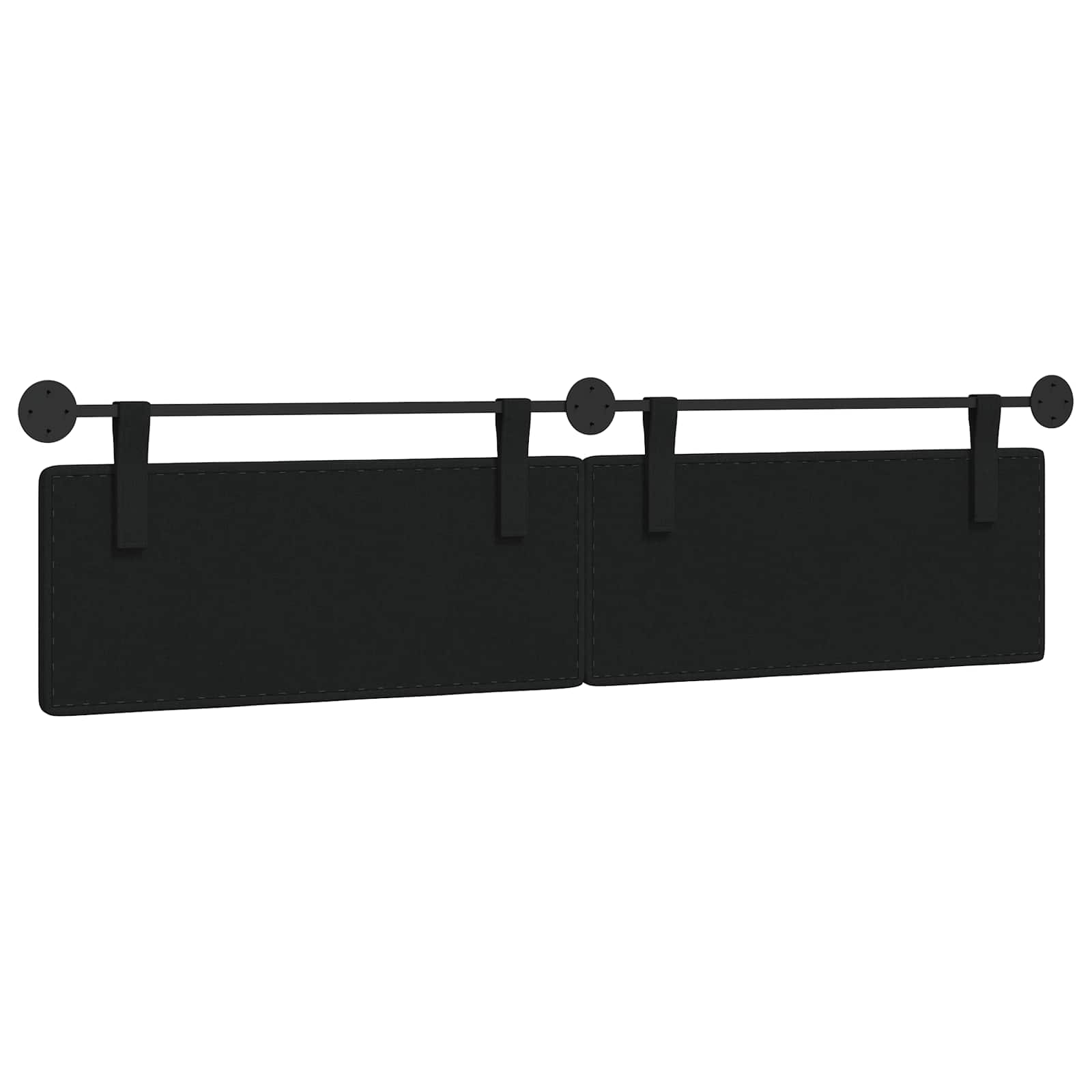 Tête de lit suspendue Noir Tissu - XIOS