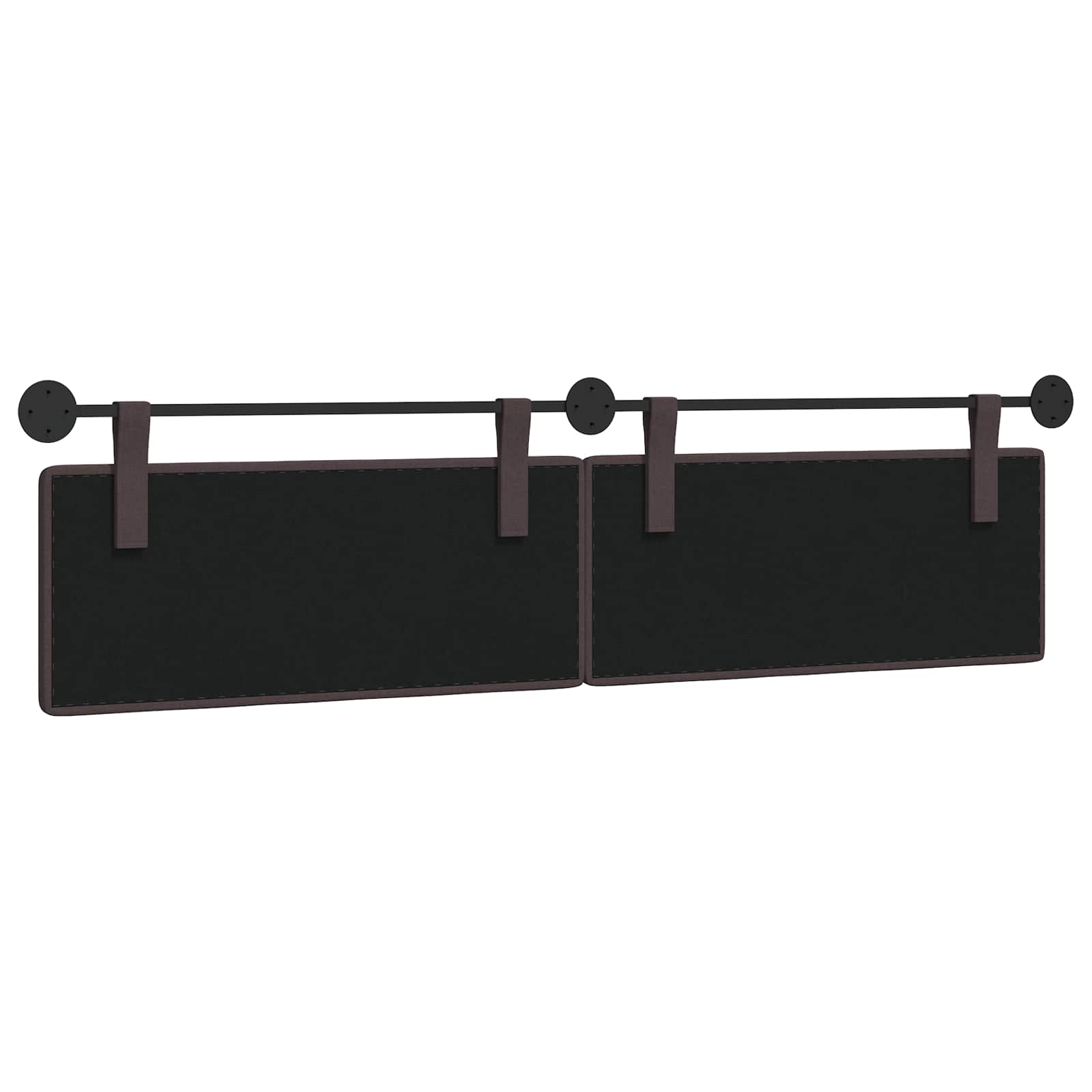 Tête de lit suspendue Marron foncé Tissu - XIOS