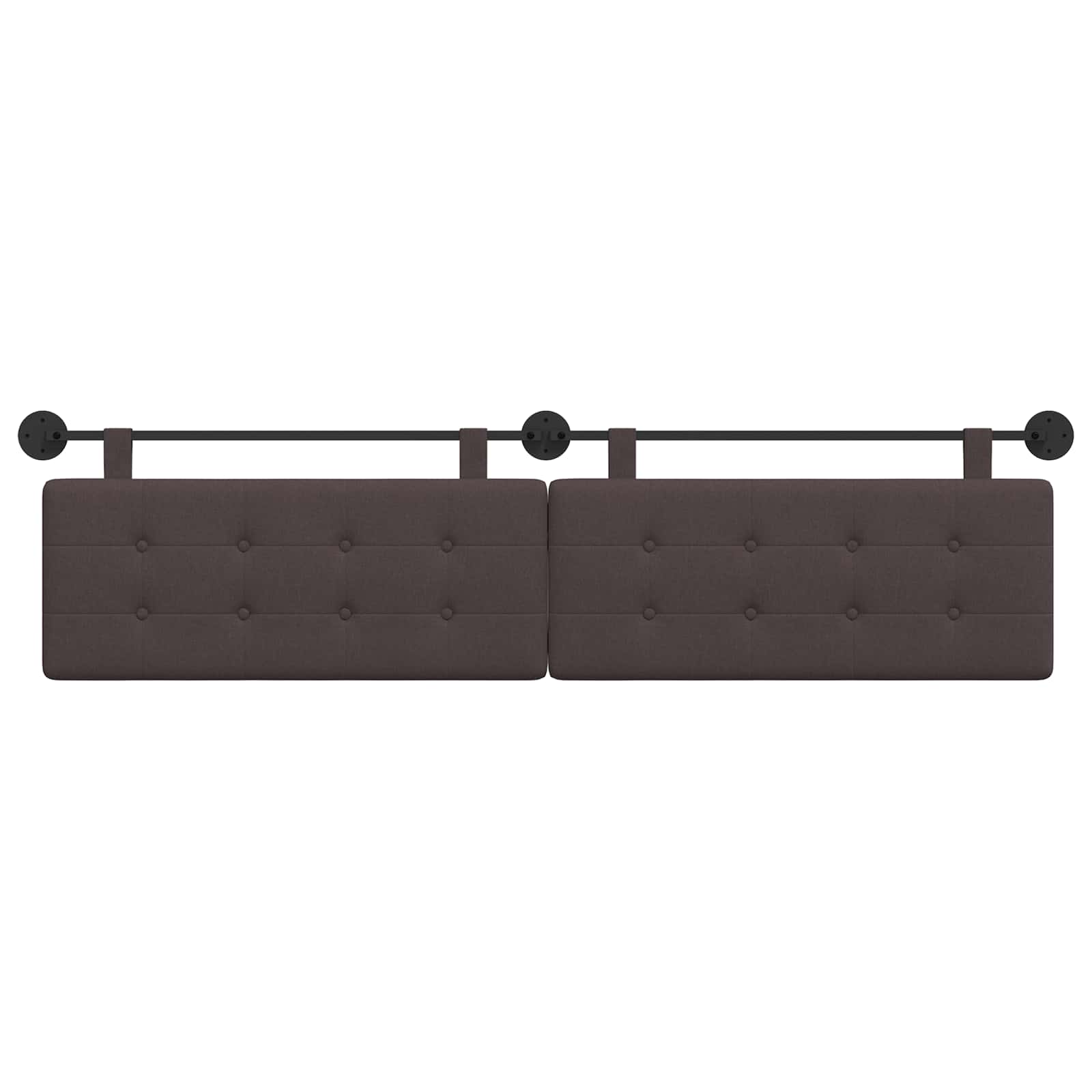 Tête de lit suspendue Marron foncé Tissu - XIOS