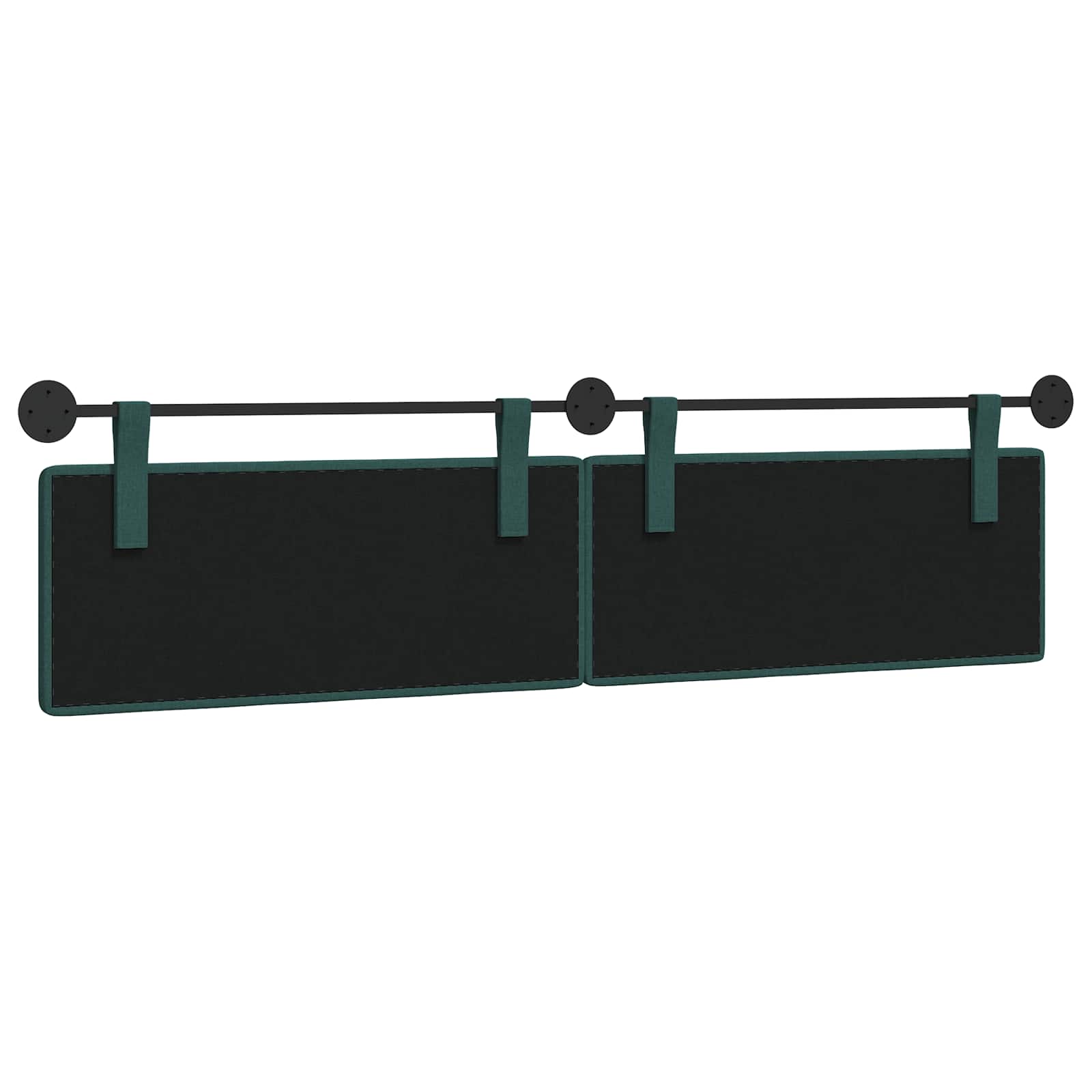Tête de lit suspendue Montage mural Vert foncé 210 x 55 x 5 cm - XIOS