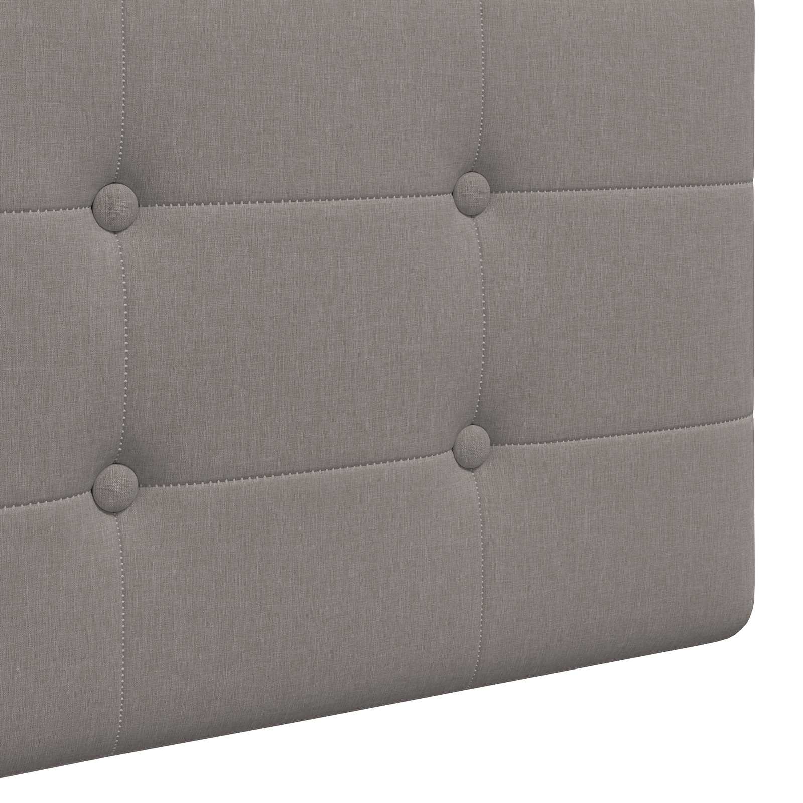 Tête de lit suspendue Taupe tissu - XIOS