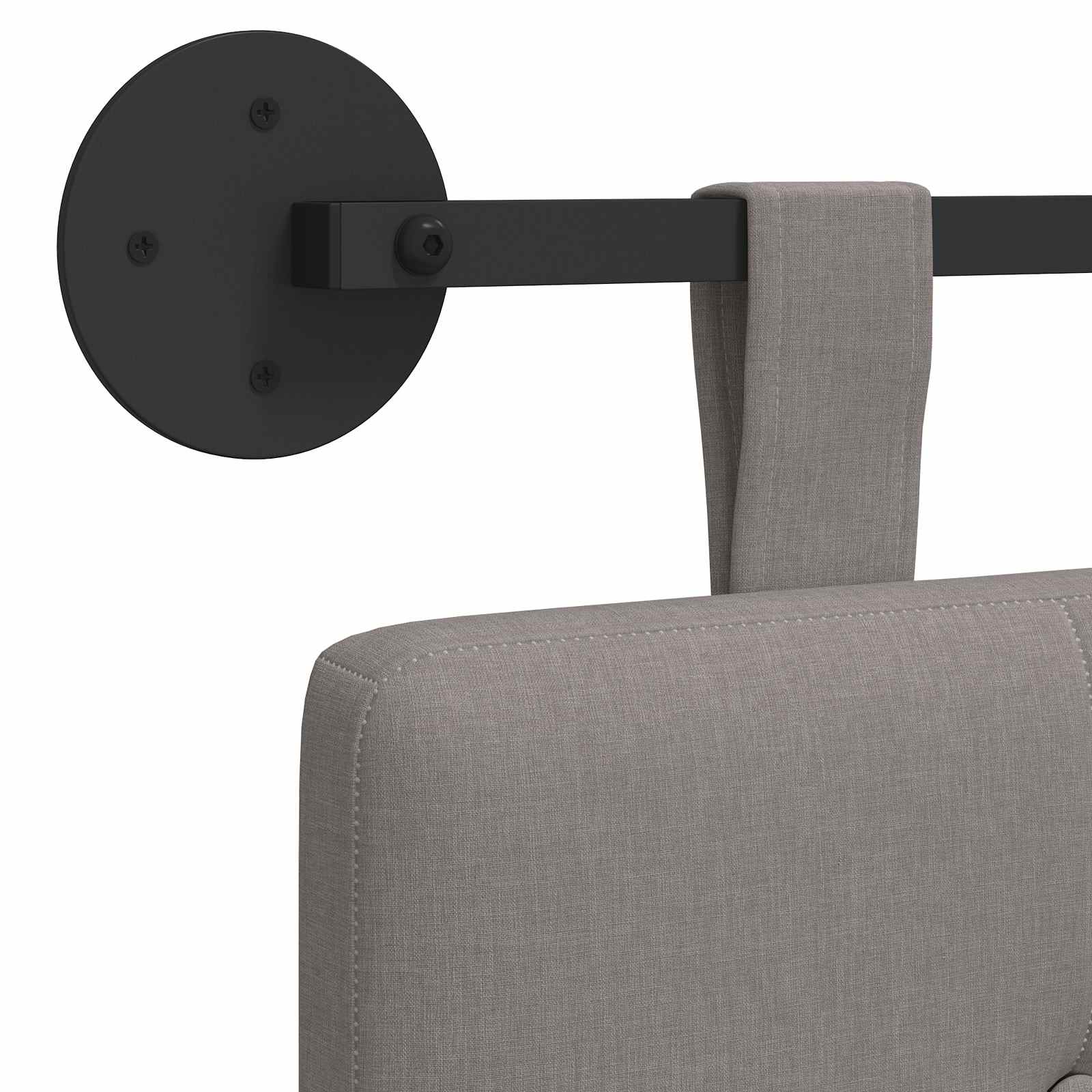 Tête de lit suspendue Taupe tissu - XIOS
