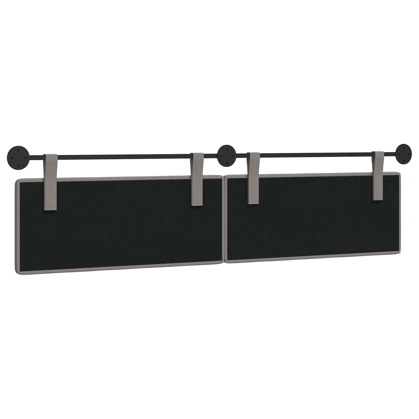 Tête de lit suspendue Taupe tissu - XIOS