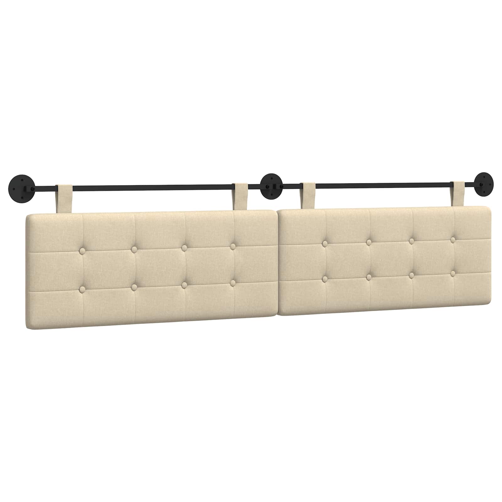 Tête de lit suspendue Crème tissu - XIOS