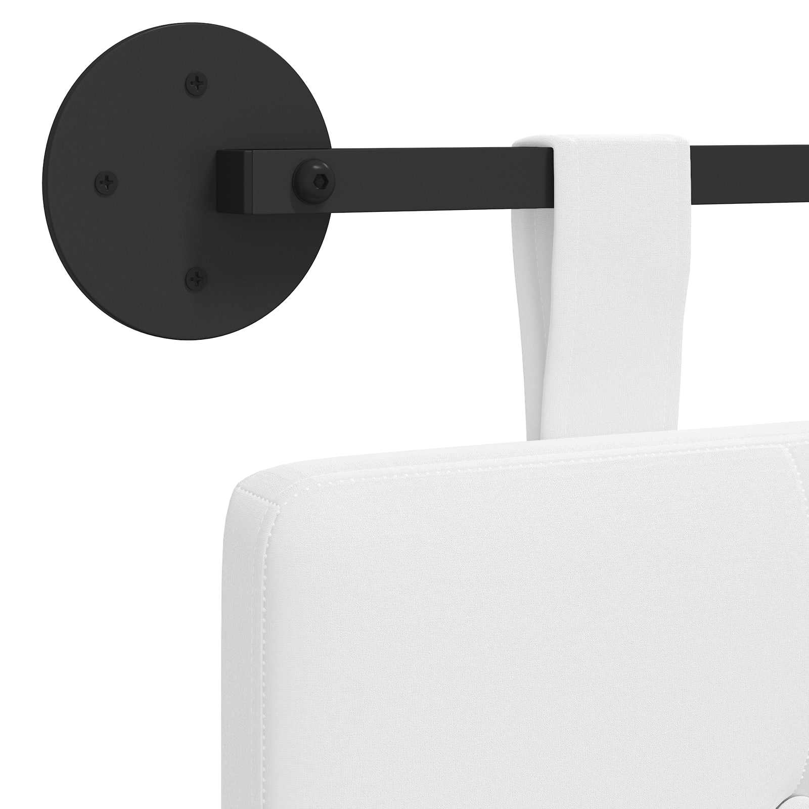 Tête de lit suspendue Blanc tissu - XIOS