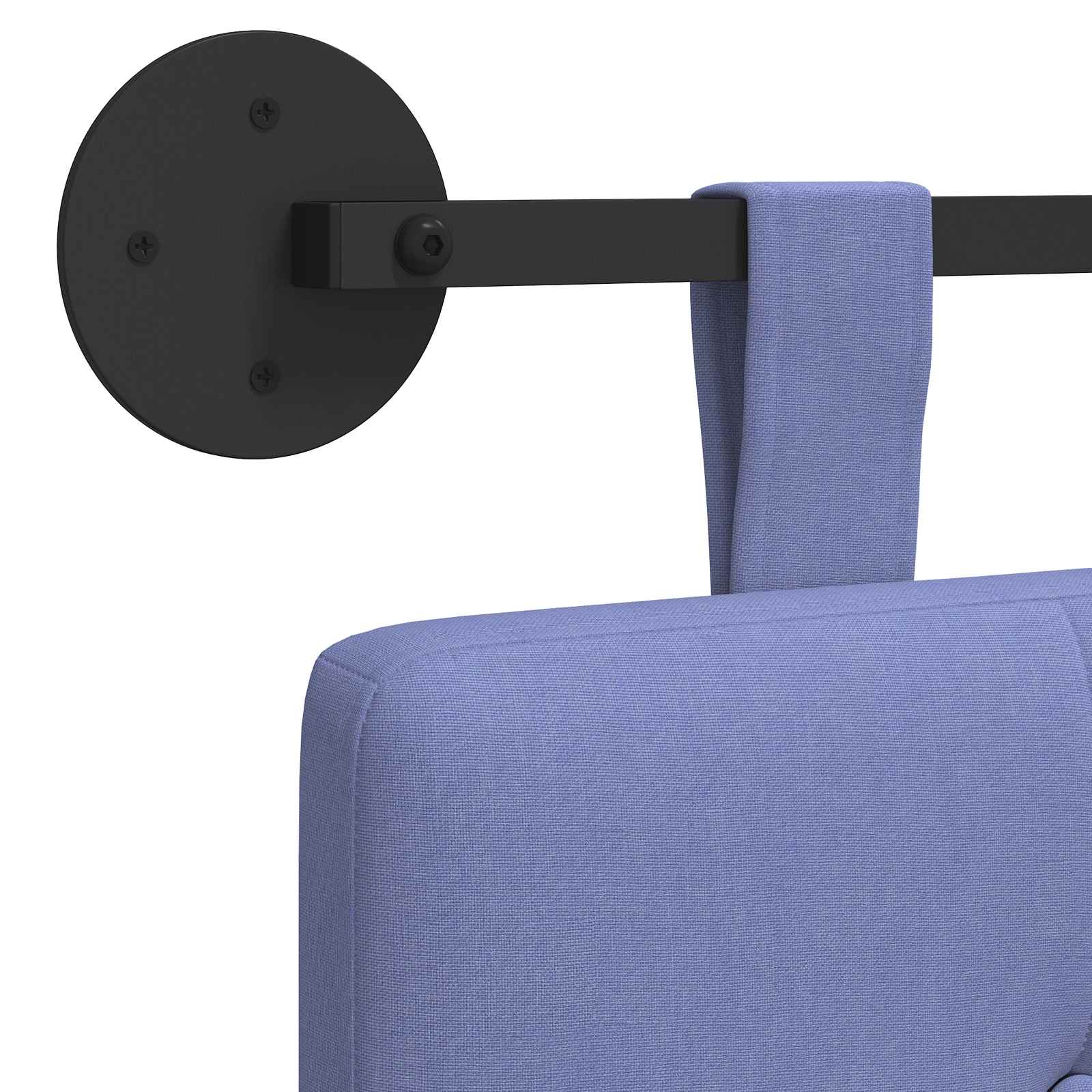 Tête de lit suspendue Bleu denim Tissu - XIOS