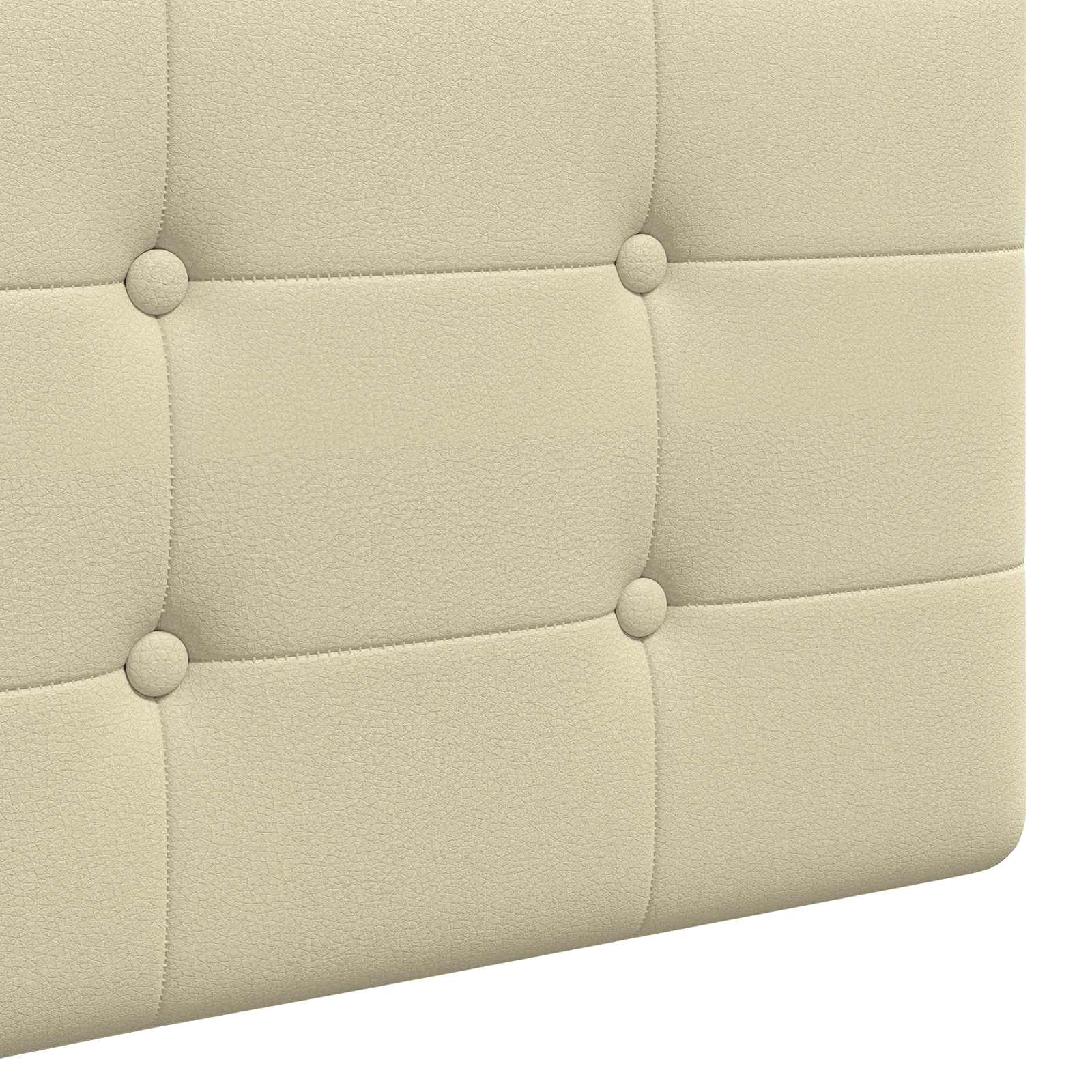 Tête de lit suspendue Crème Simili cuir - XIOS