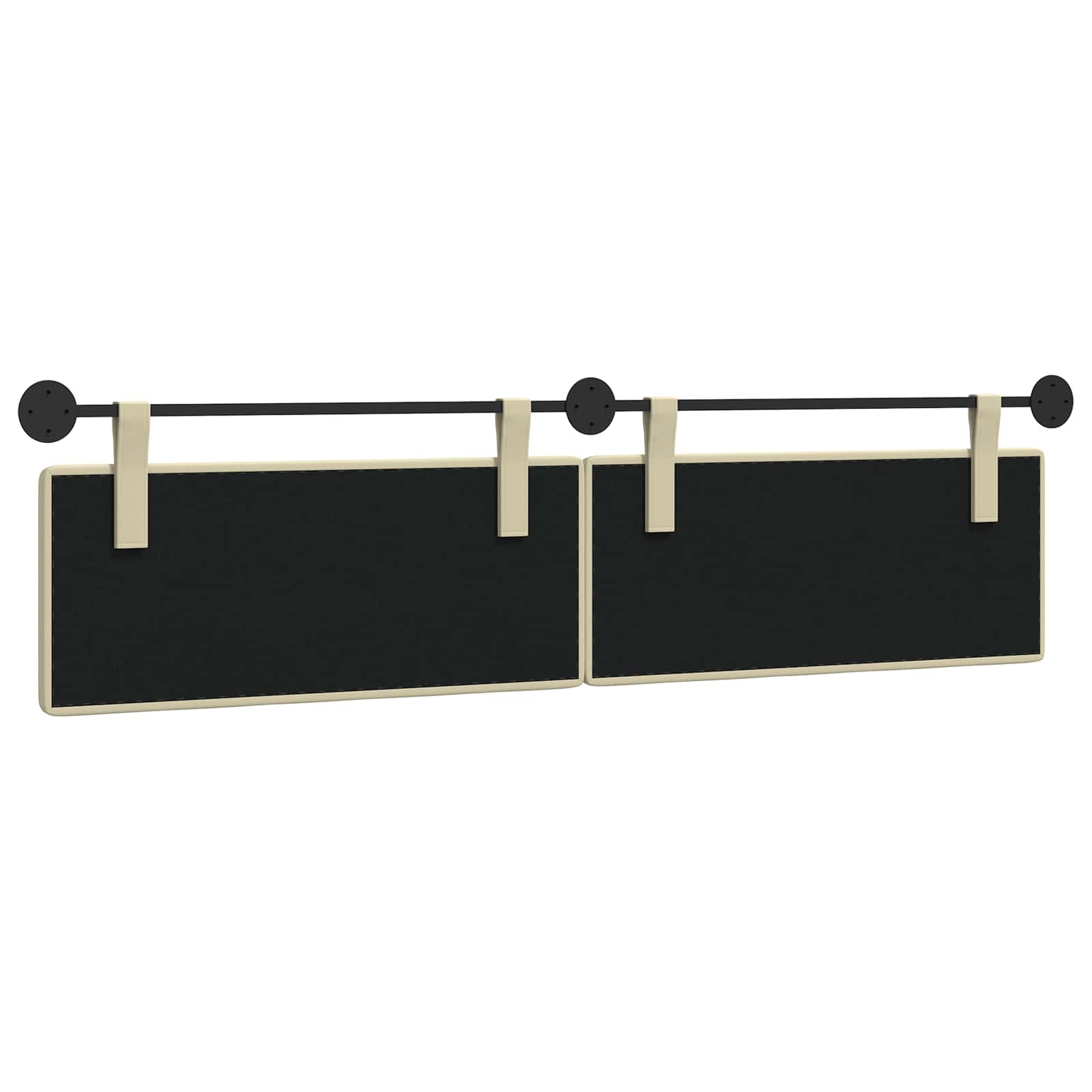 Tête de lit suspendue Crème Simili cuir - XIOS