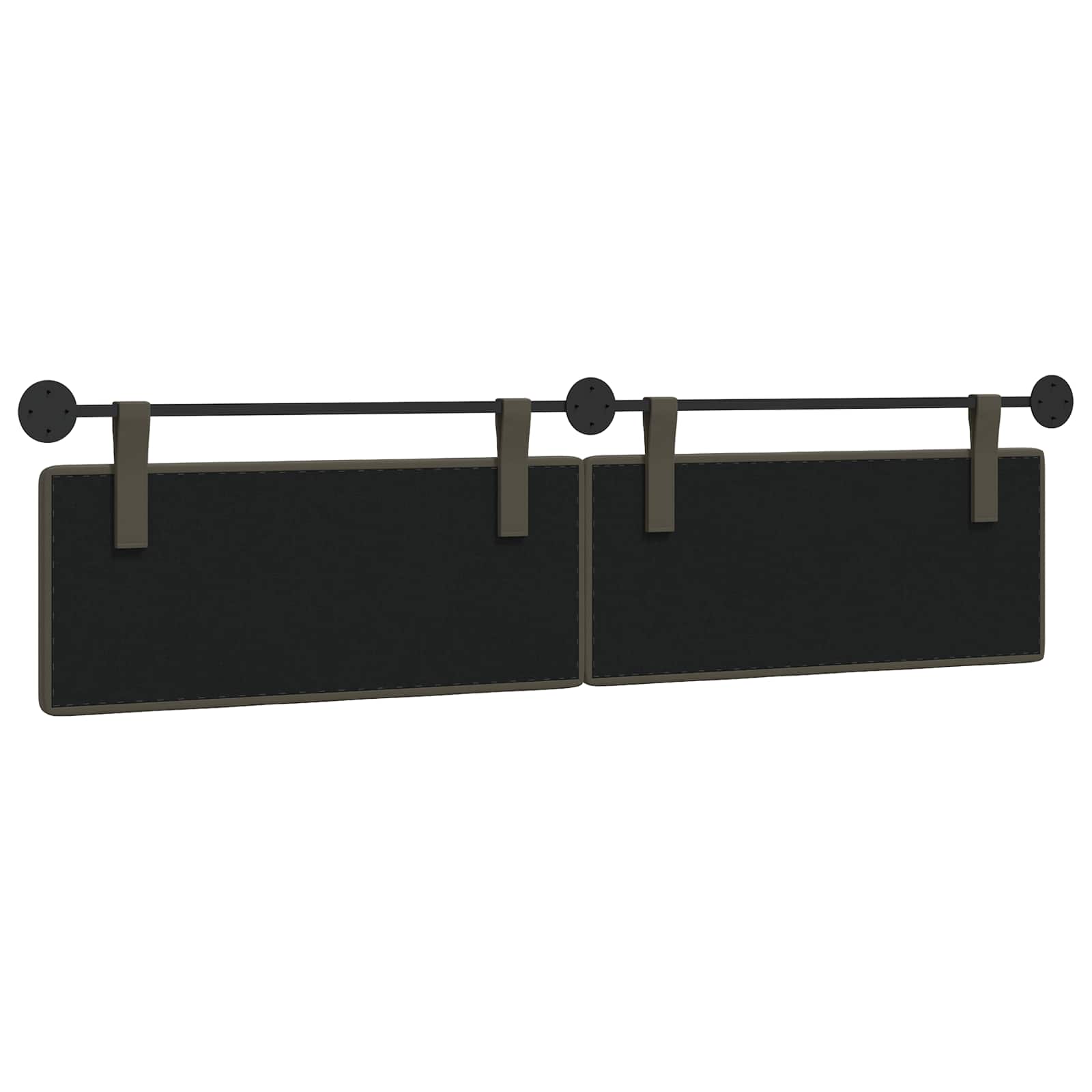 Tête de lit suspendue Gris 210 x 55 x 5 cm Simili cuir - XIOS