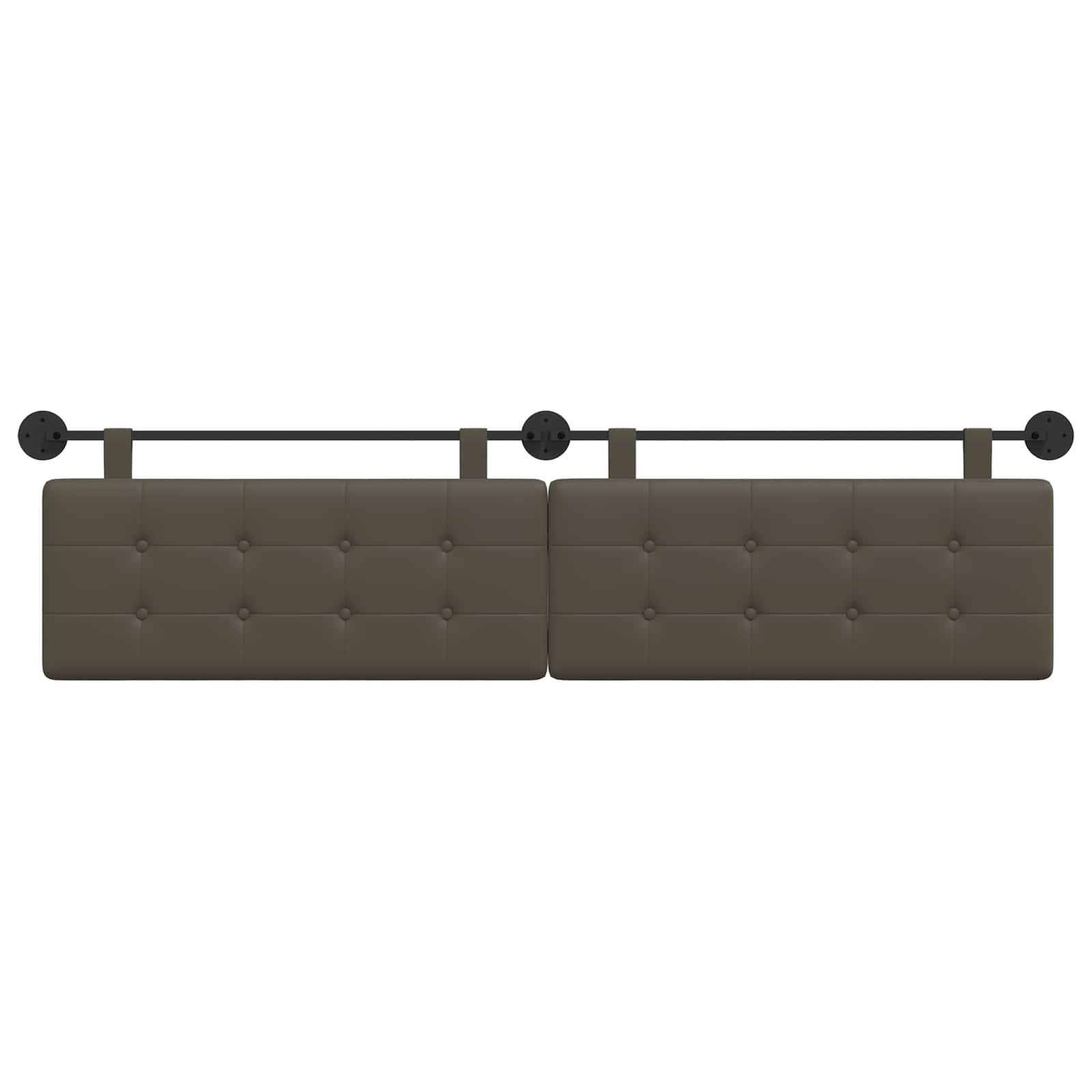 Tête de lit suspendue Gris 210 x 55 x 5 cm Simili cuir - XIOS