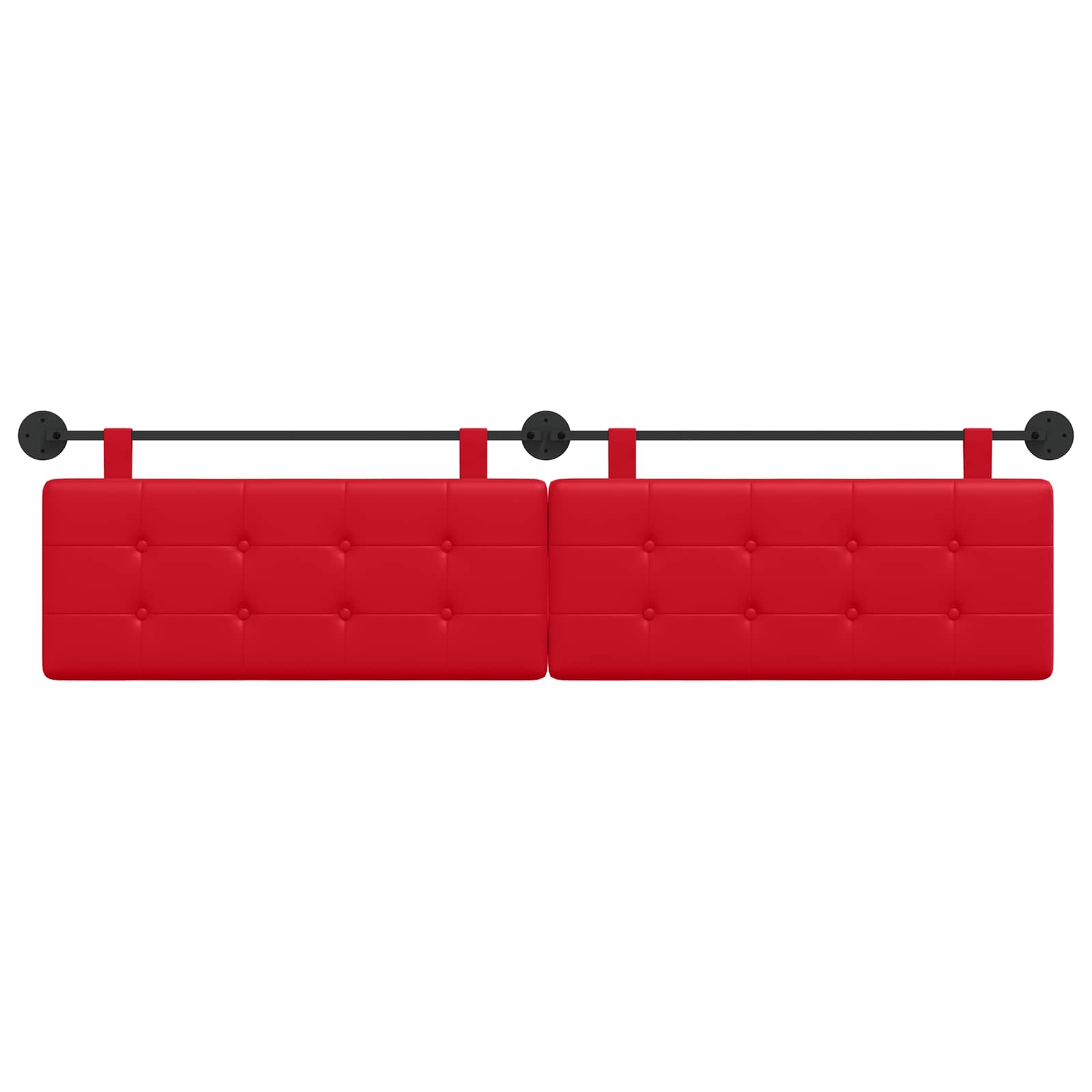 Tête de lit suspendue Rouge Simili cuir - XIOS