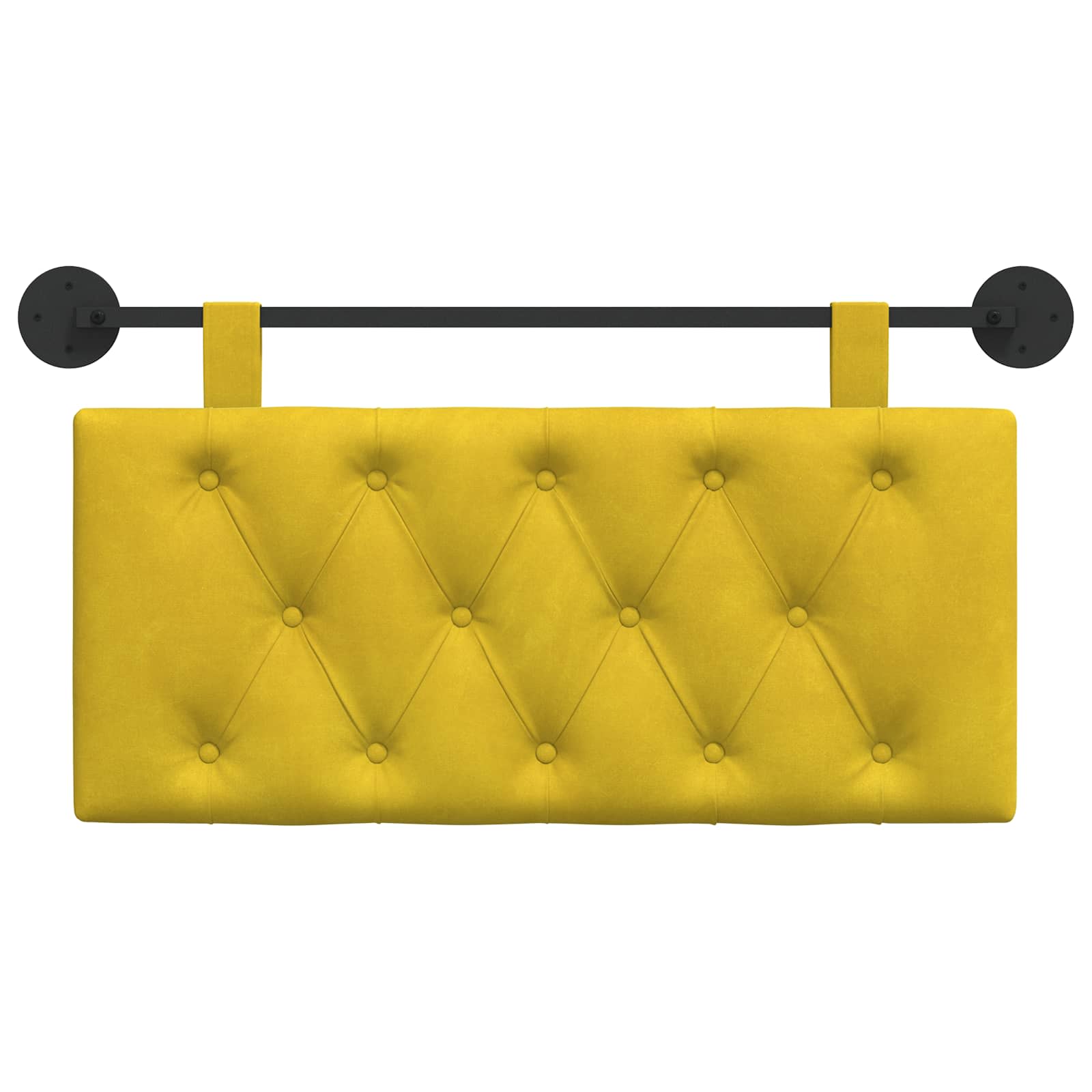 Tête de lit suspendue Jaune Velours - XIOS